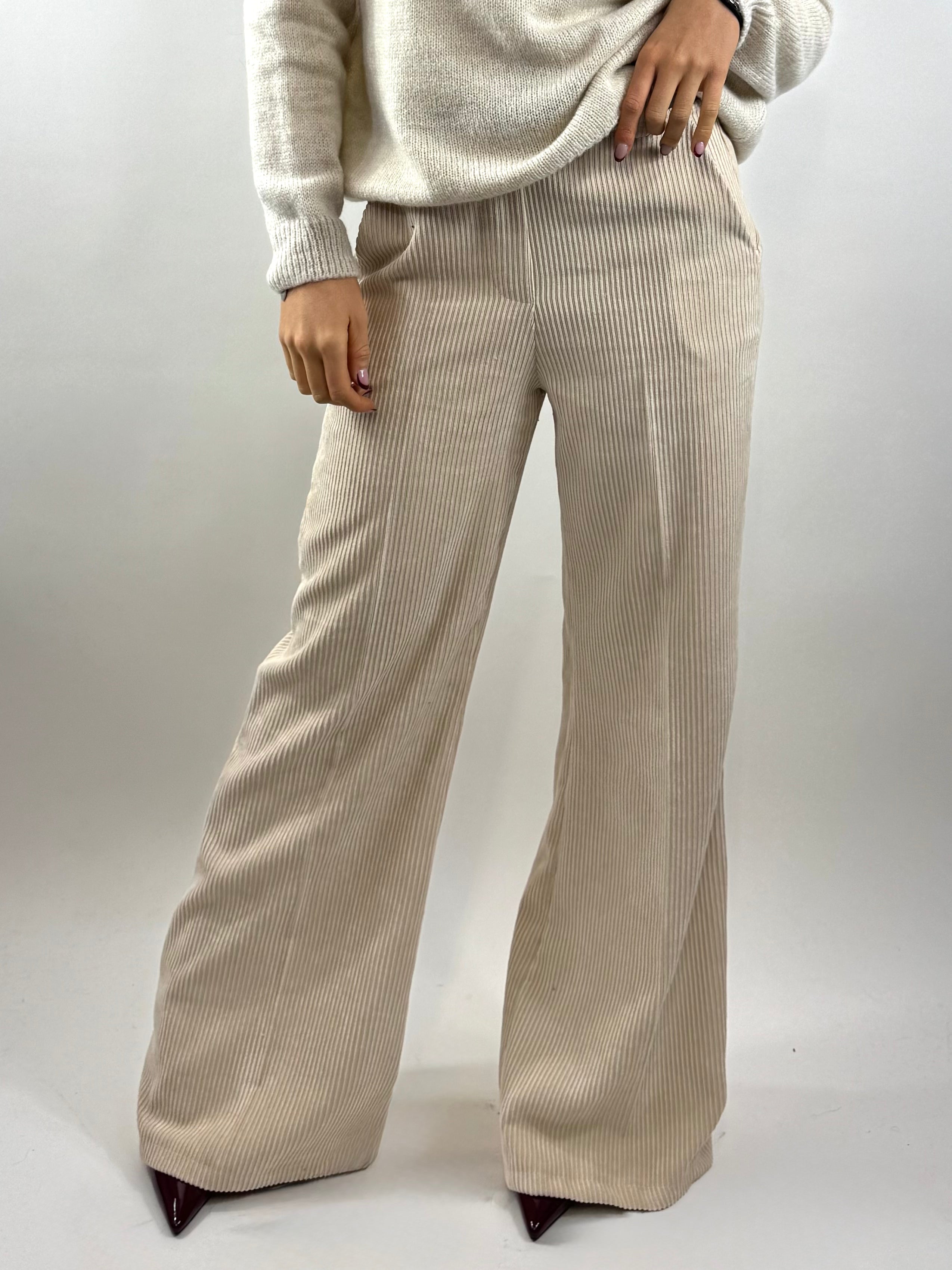 SUSY MIX PANTALONE PALAZZO LANA