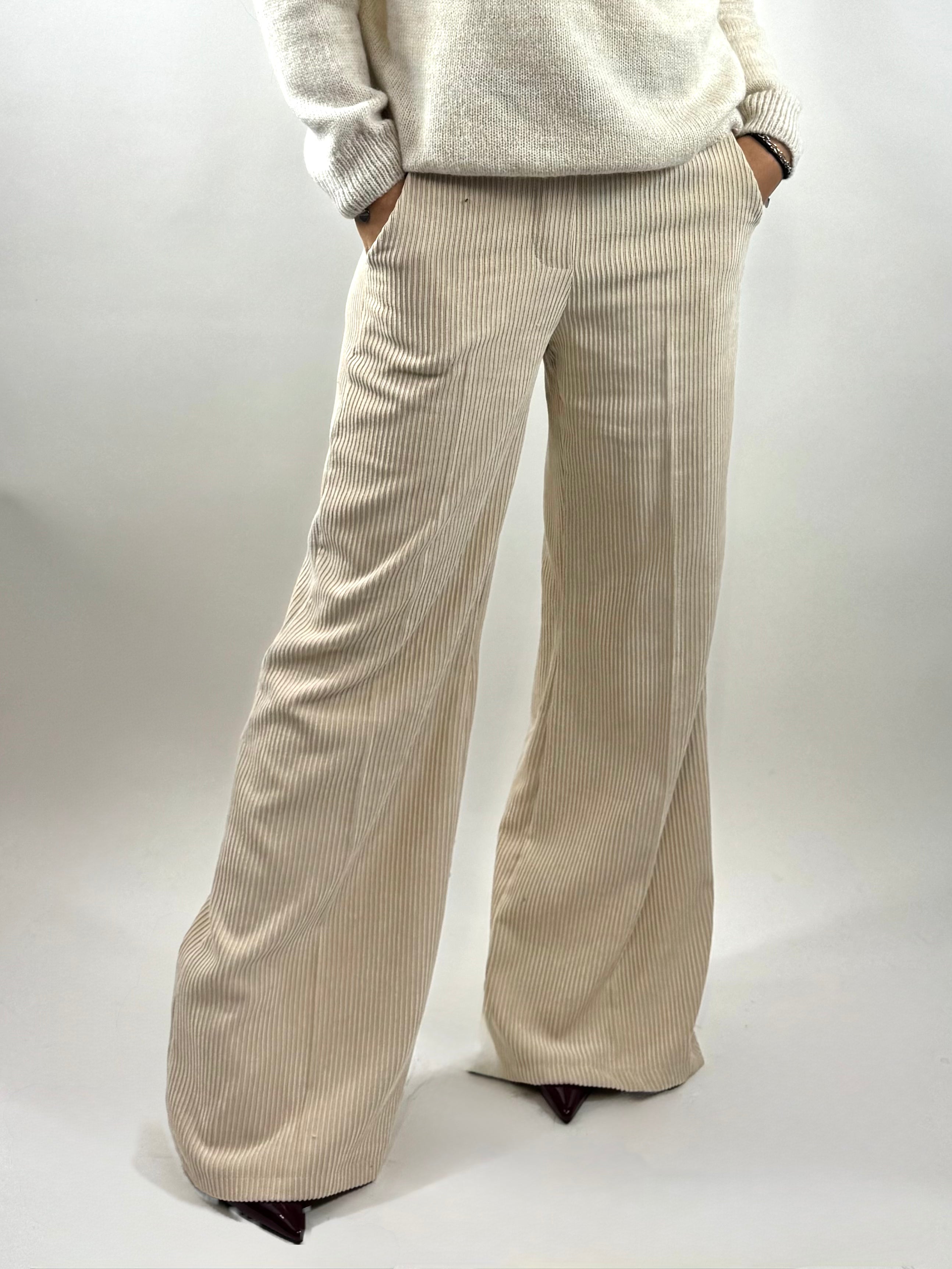 SUSY MIX PANTALONE PALAZZO LANA