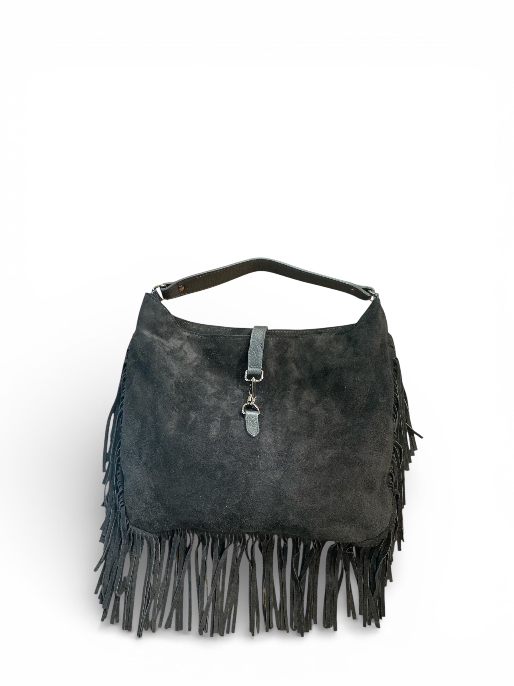 CECILE BORSA CON MOSCHETTONE NERO