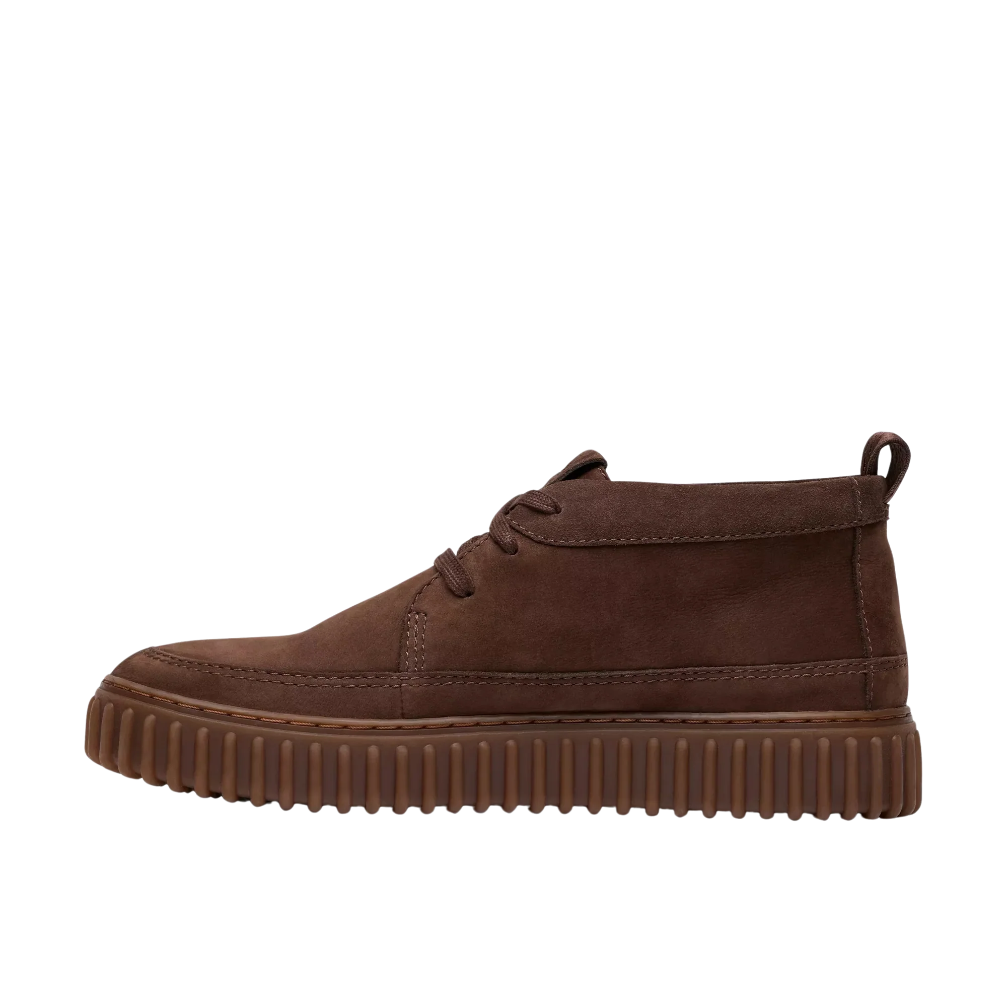 CLARKS POLACCHINA NABUK DARK BROWN