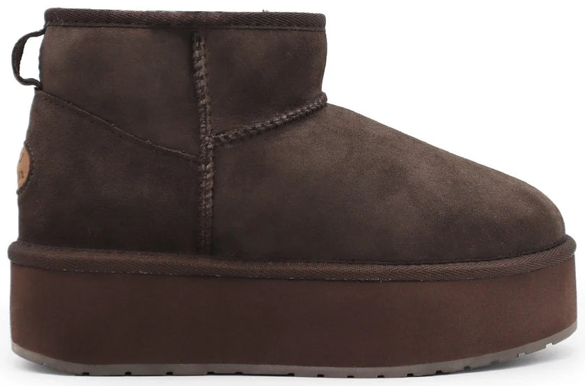 EMU AUSTRALIA STIVALETTO PLATFORM CHOCOLATE