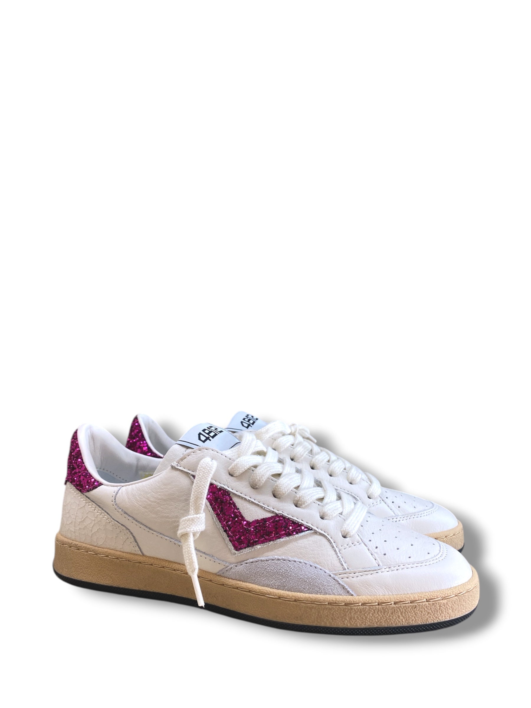 4B12 SNEAKERS PLAYNEW GLITTER FUXIA