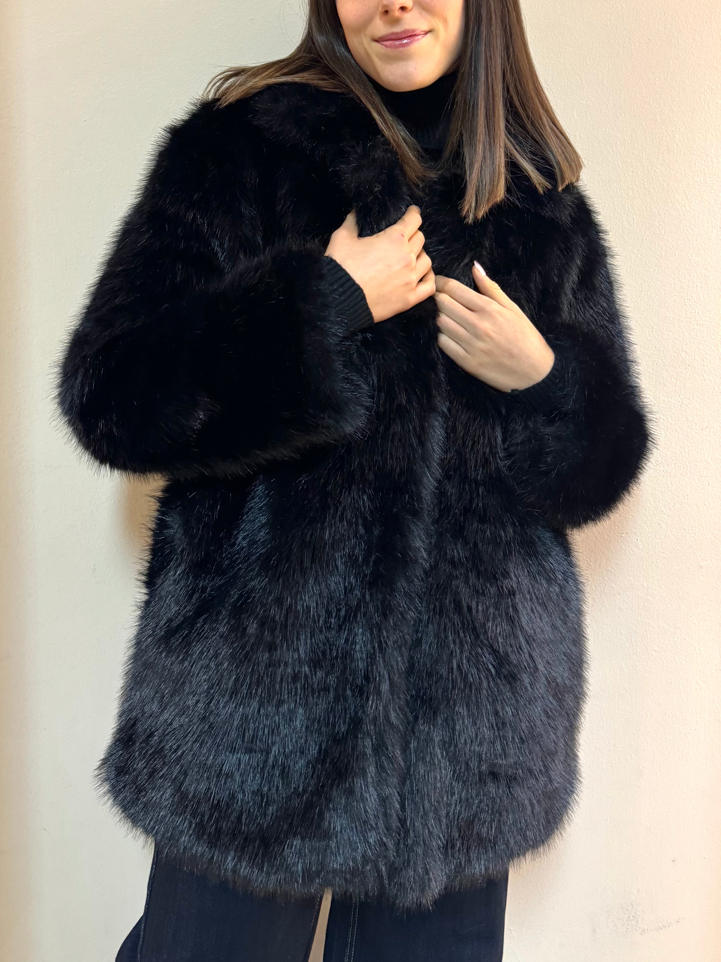 CECILE ECO PELLICCIA NERA