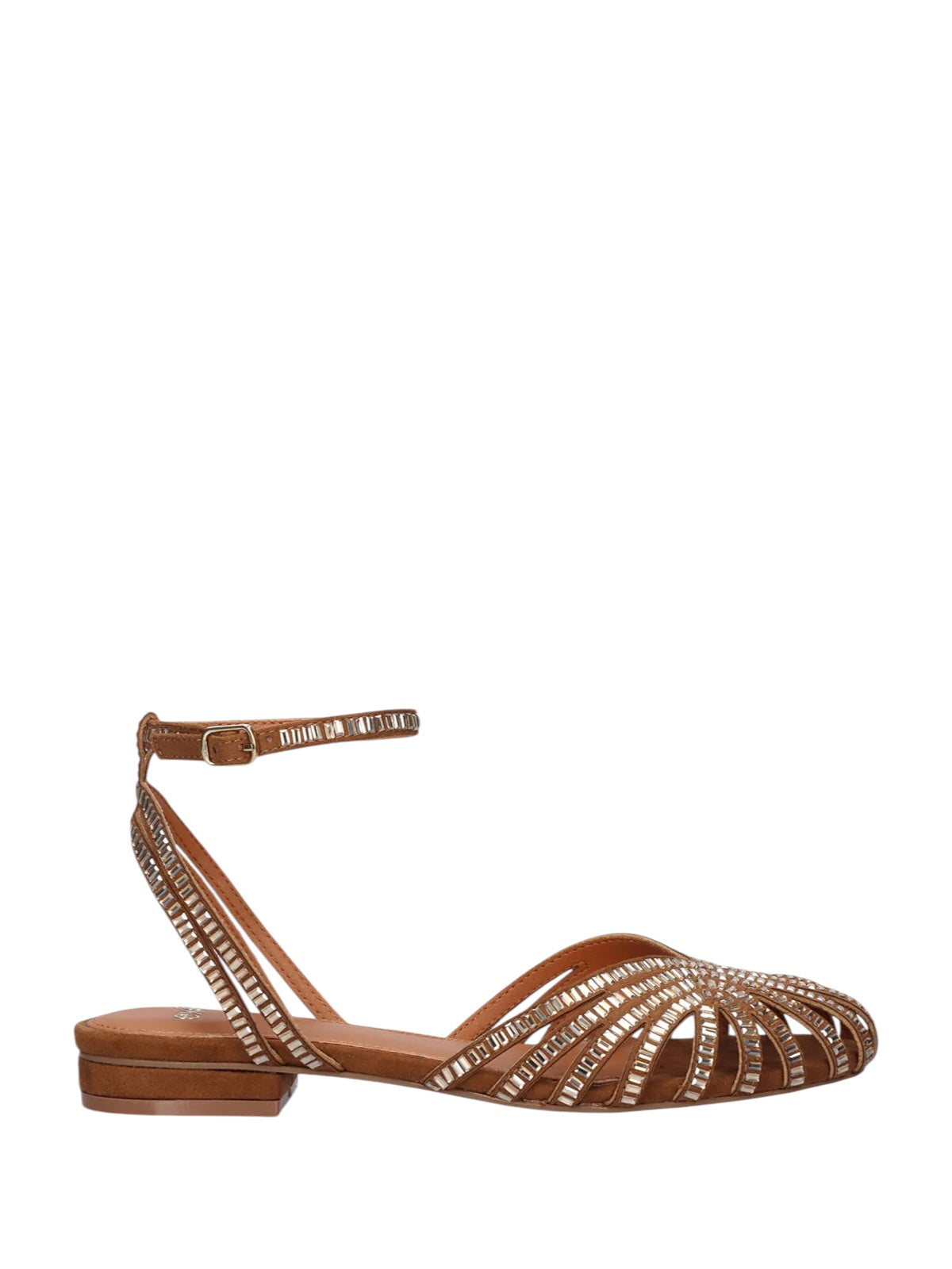 EXÉ SANDALI RAGNETTO CON SPECCHIETTI CAMEL