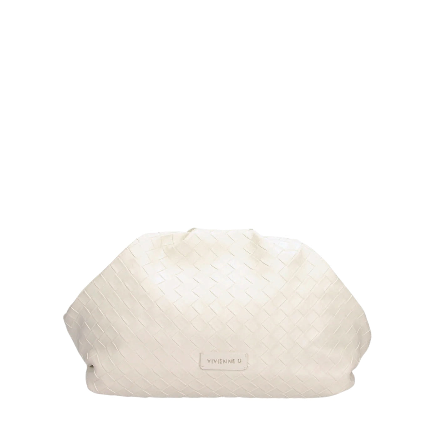 VIVIENNE D MAXI POCHETTE TWIST BIANCA