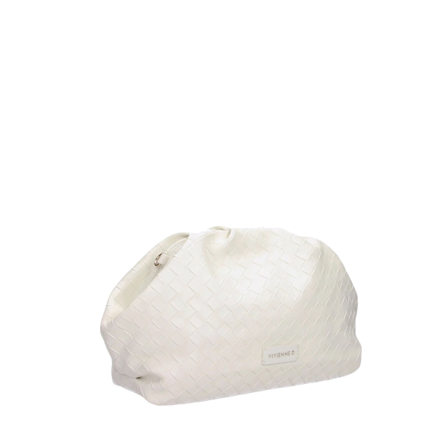 VIVIENNE D MAXI POCHETTE TWIST BIANCA