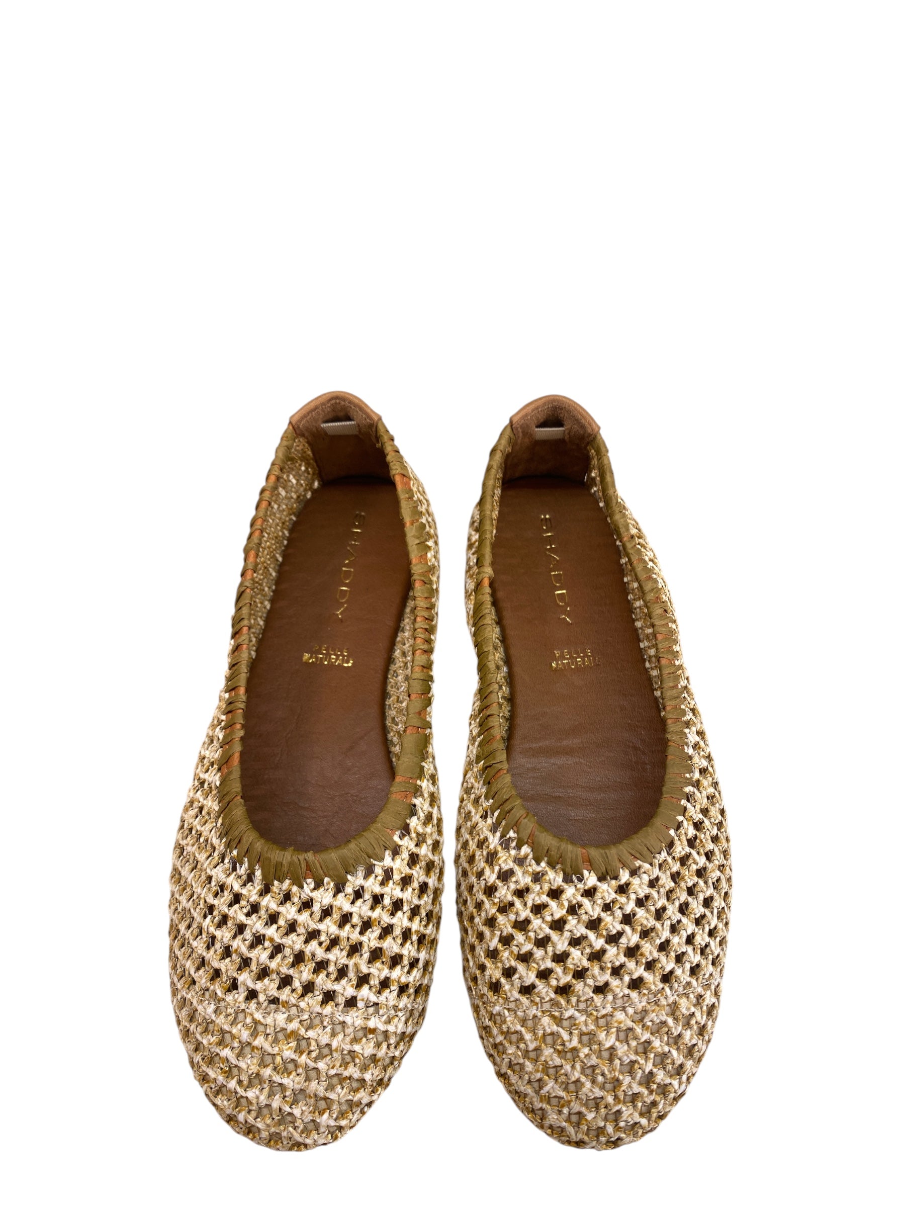 SHADDY BALLERINA RAFFIA BEIGE
