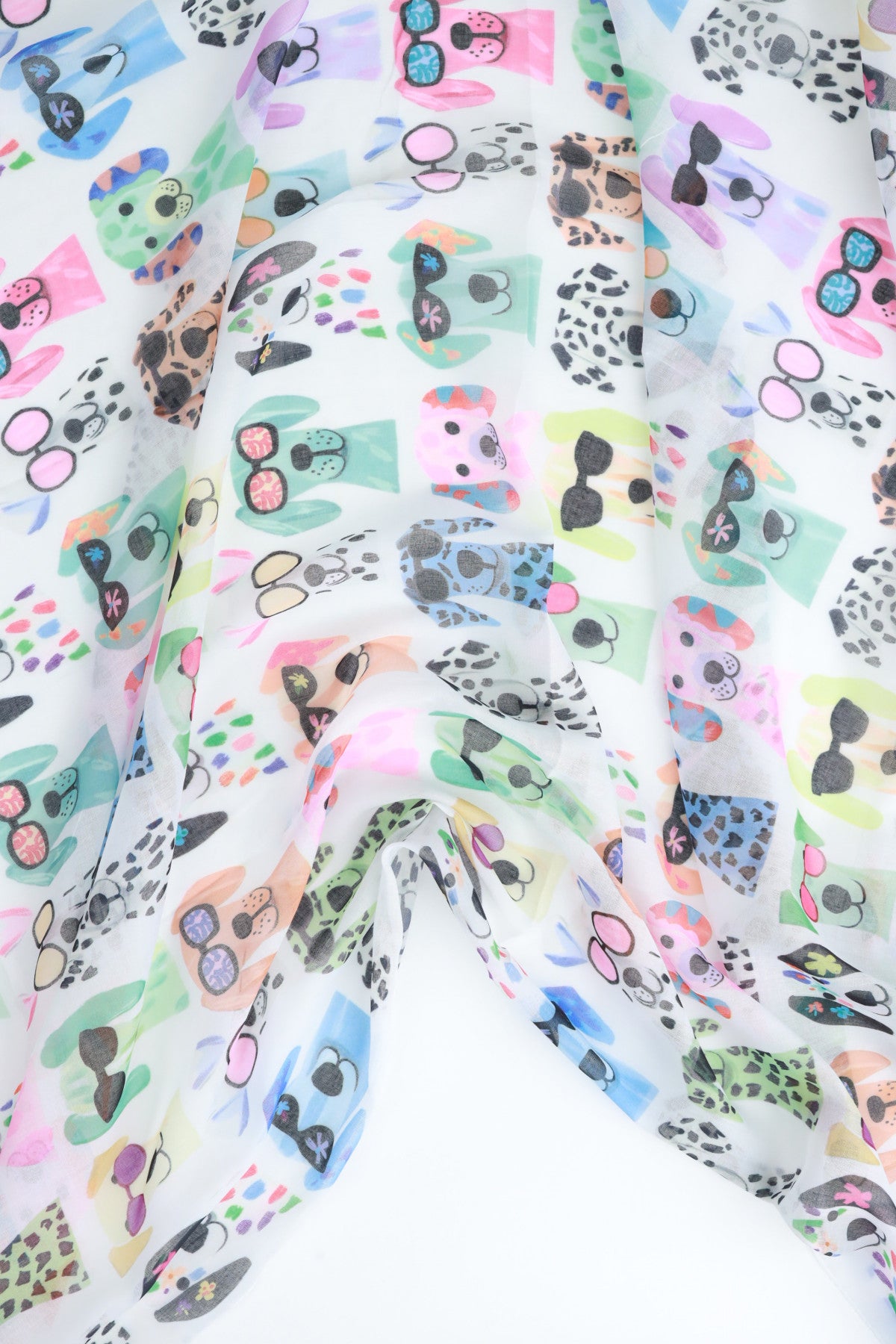 SUSY MIX FOULARD STAMPA CANI