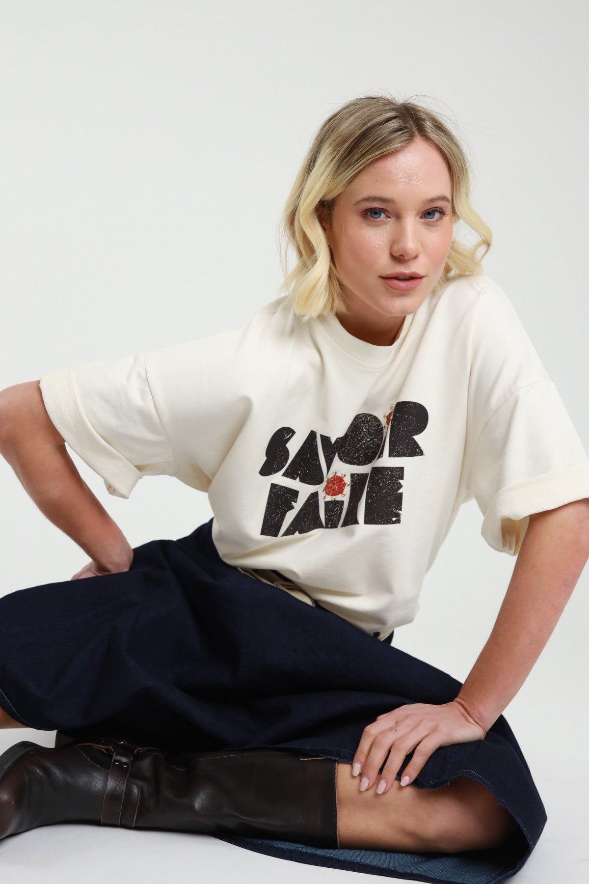 SUSY MIX FELPA SAVOIR FAIRE BURRO