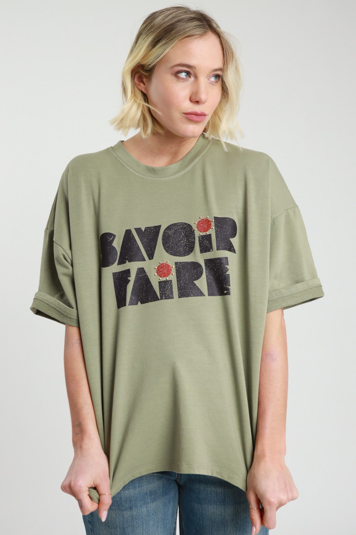 SUSY MIX FELPA SAVOIR FAIRE VERDE SALVIA