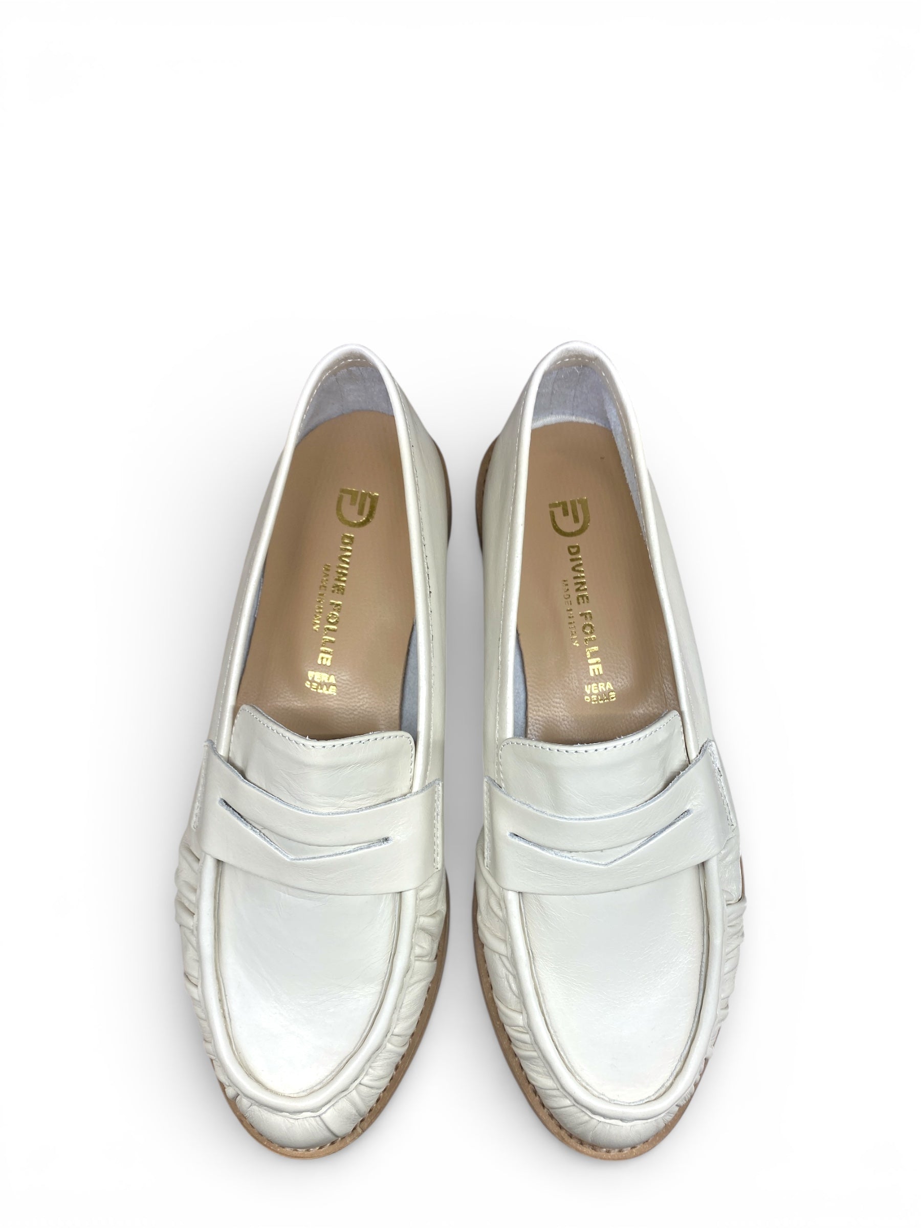 DIVINE FOLLIE COLLEGE PELLE BIANCO