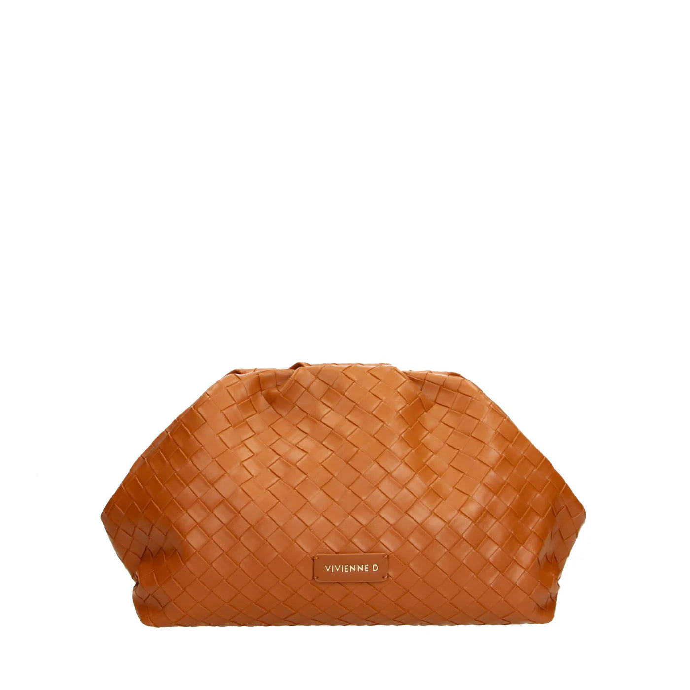 VIVIENNE D MAXI POCHETTE TWIST CUOIO