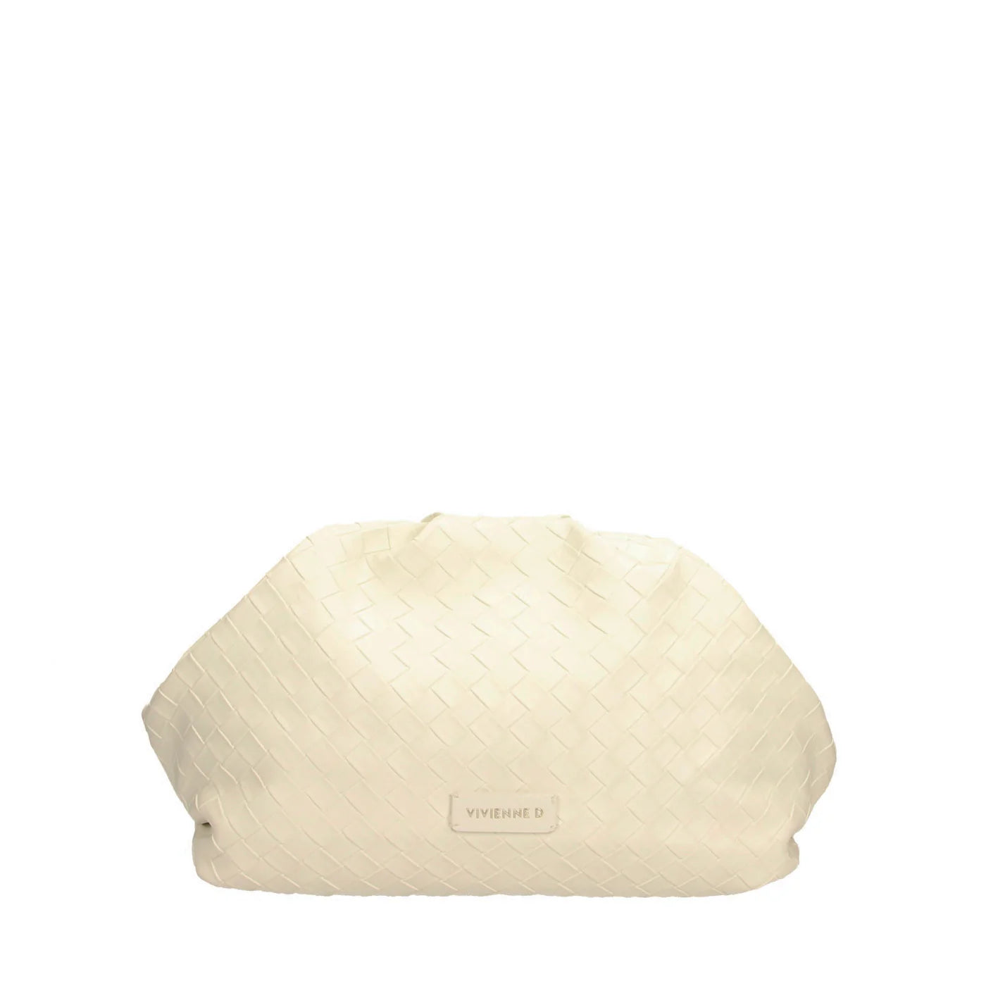 VIVIENNE D MAXI POCHETTE TWIST BIANCA