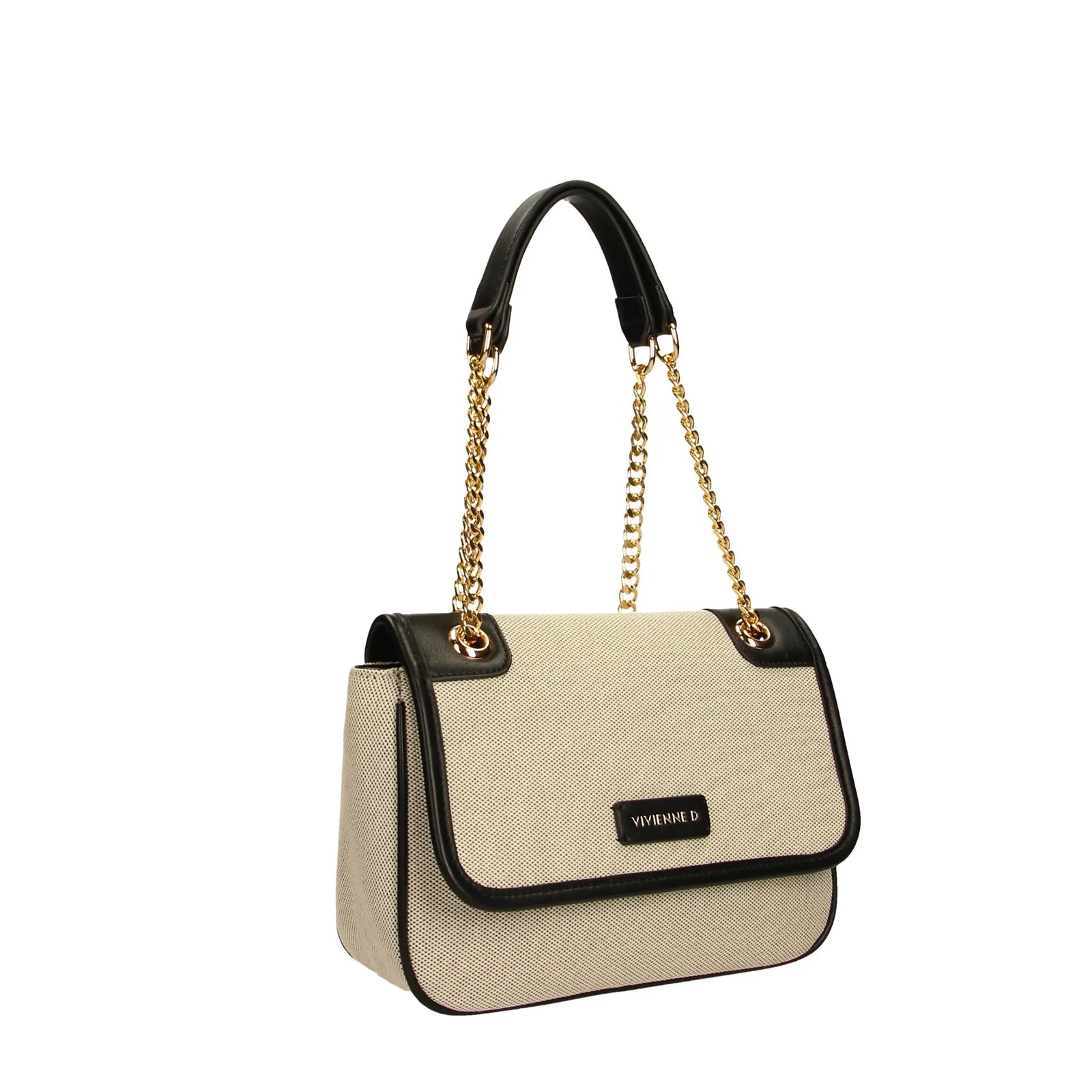 VIVIENNE D BORSA CANVAS NERA