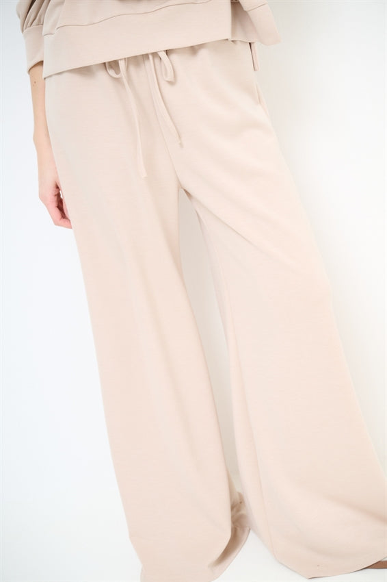 KIKISIX PANTALONE PALAZZO MODAL BEIGE