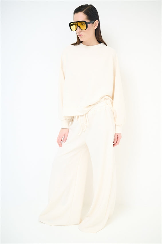 KIKISIX PANTALONE PALAZZO BURRO