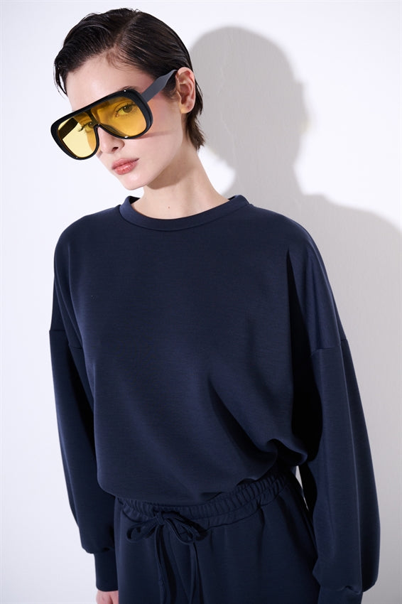 KIKISIX FELPA OVER BLU