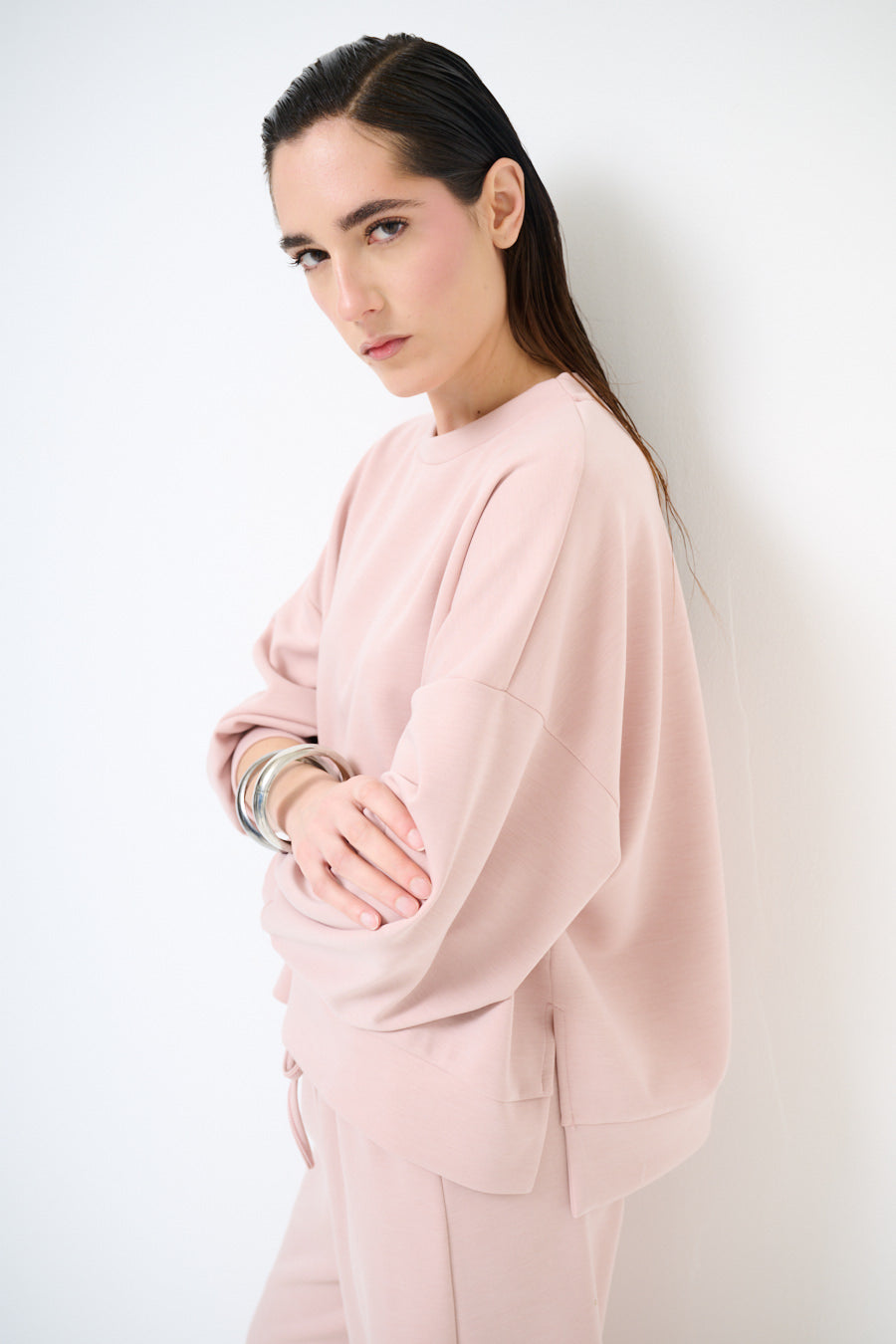 KIKISIX FELPA OVER ROSA
