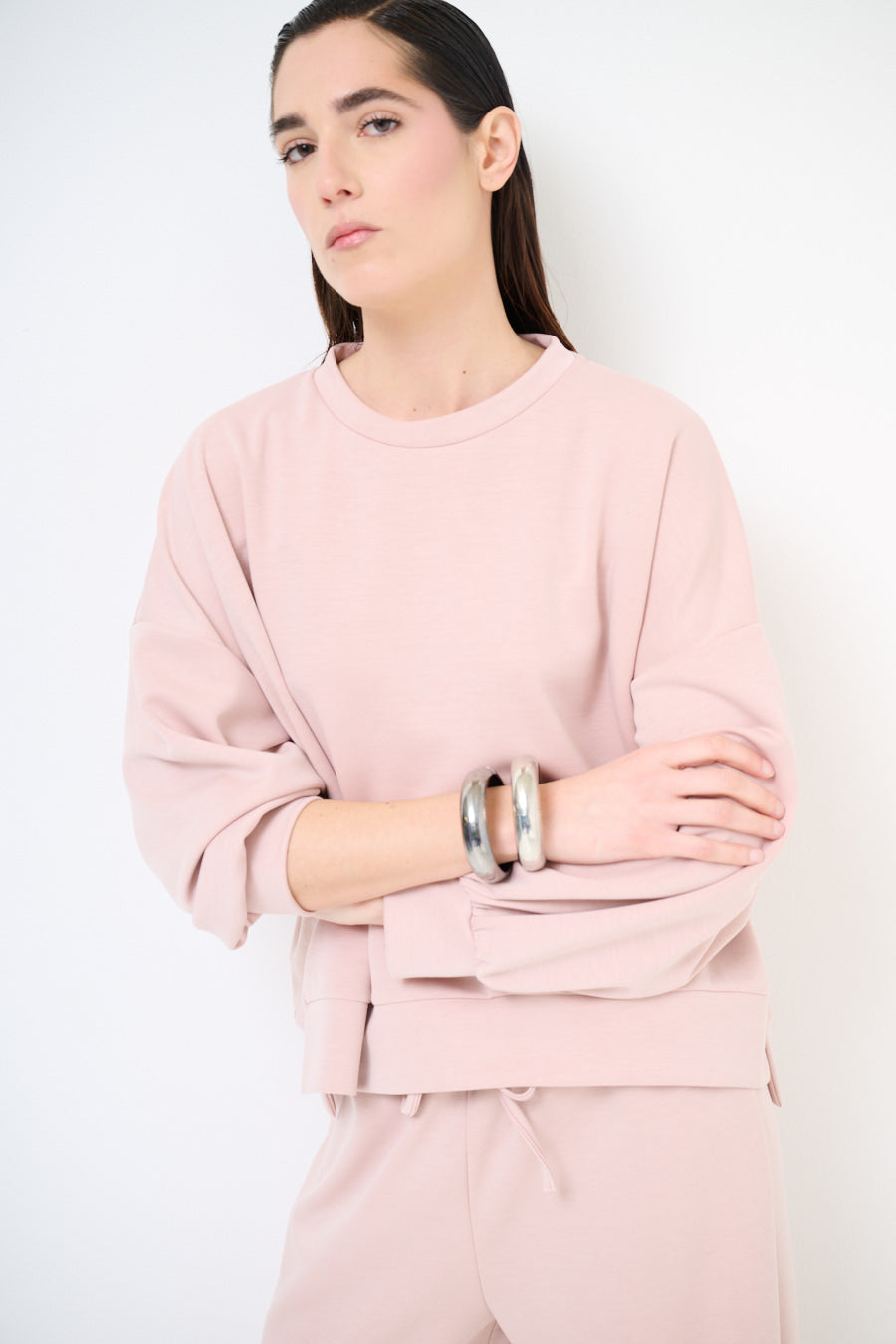KIKISIX FELPA OVER ROSA