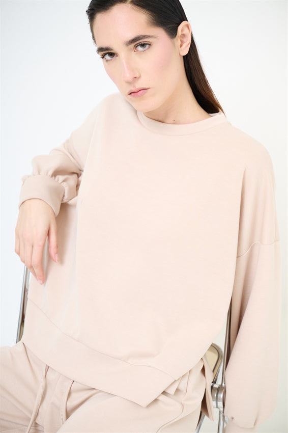 KIKISIX FELPA OVER BEIGE