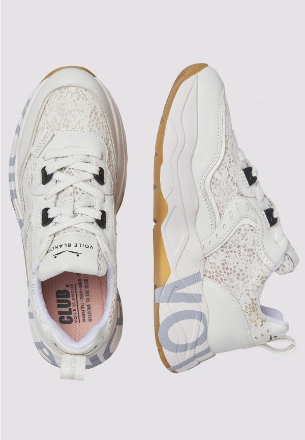 VOILE BLANCHE SNEAKERS CLUB 105 PIZZO BIANCO