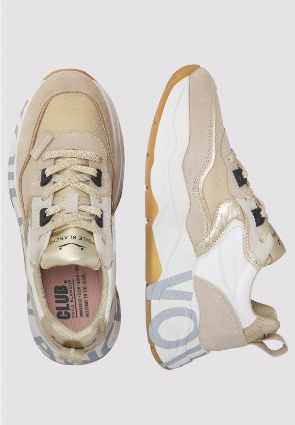 VOILE BLANCHE SNEAKERS CLUB105 LAMINATA PLATINO