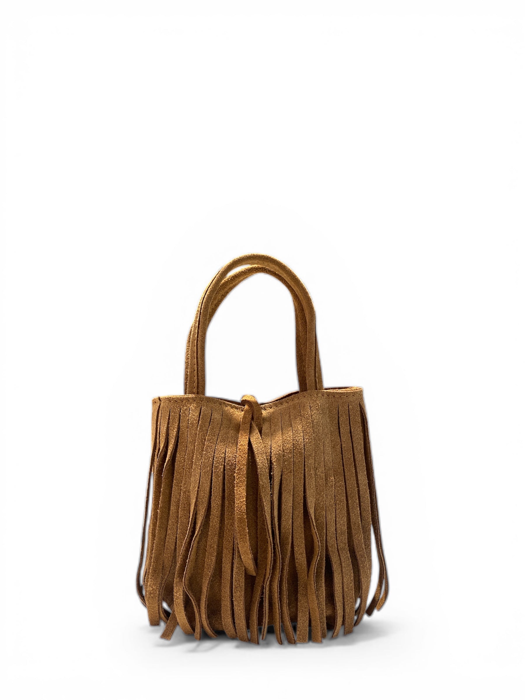 TWO WAY BORSETTA FRANGE CUOIO