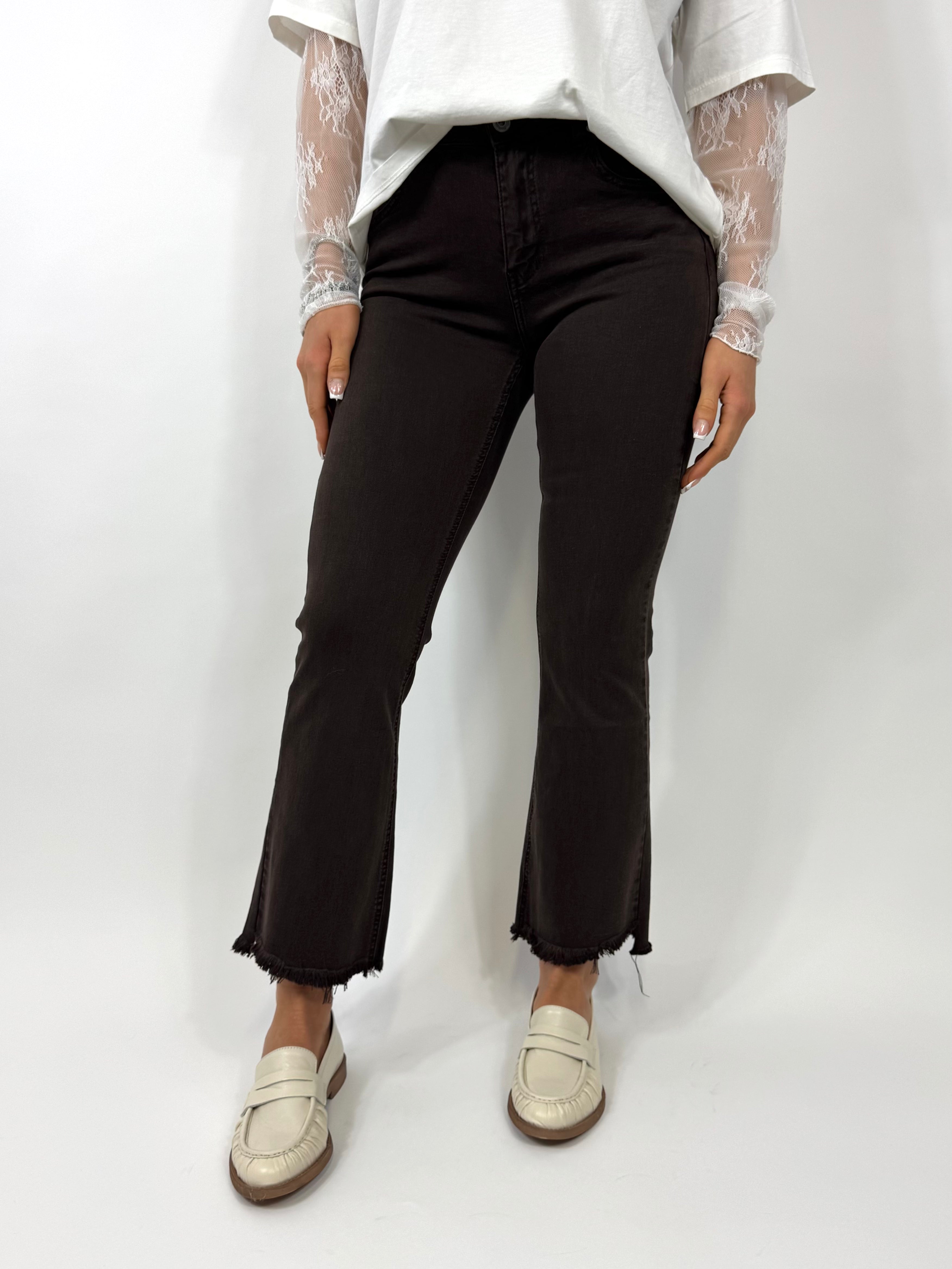 SUSY MIX PANTALONE TROMBETTA MORO