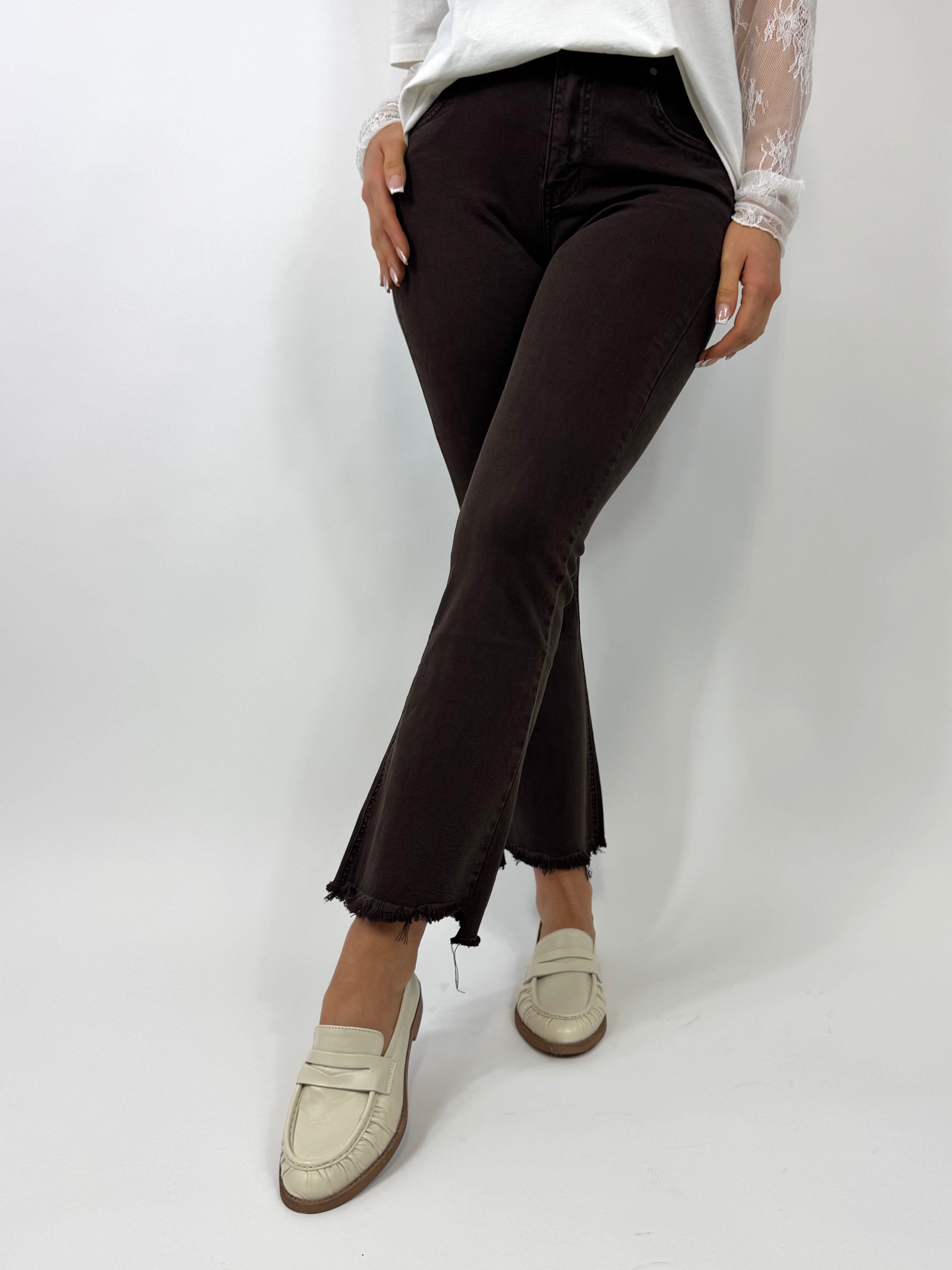 SUSY MIX PANTALONE TROMBETTA MORO
