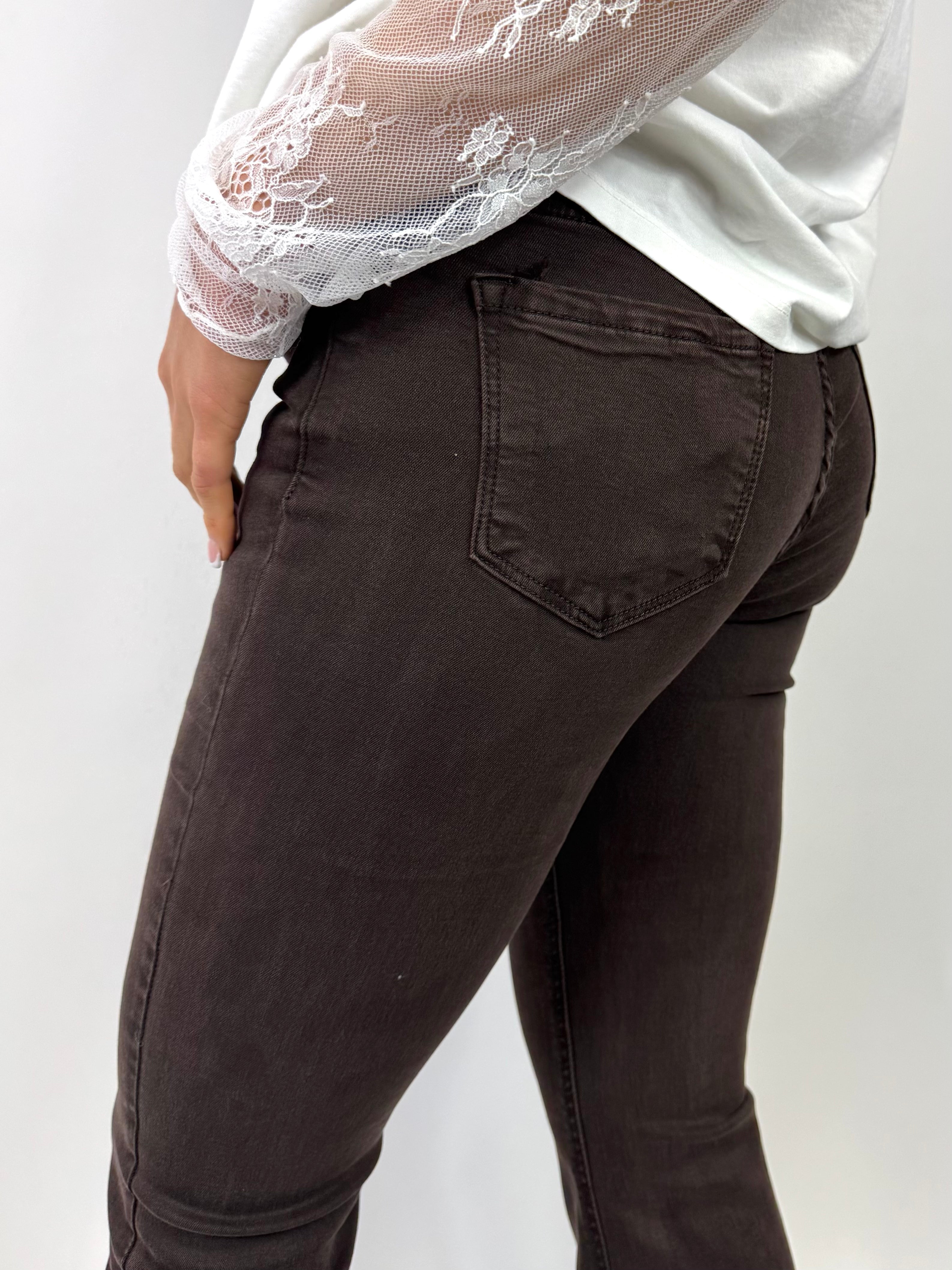 SUSY MIX PANTALONE TROMBETTA MORO
