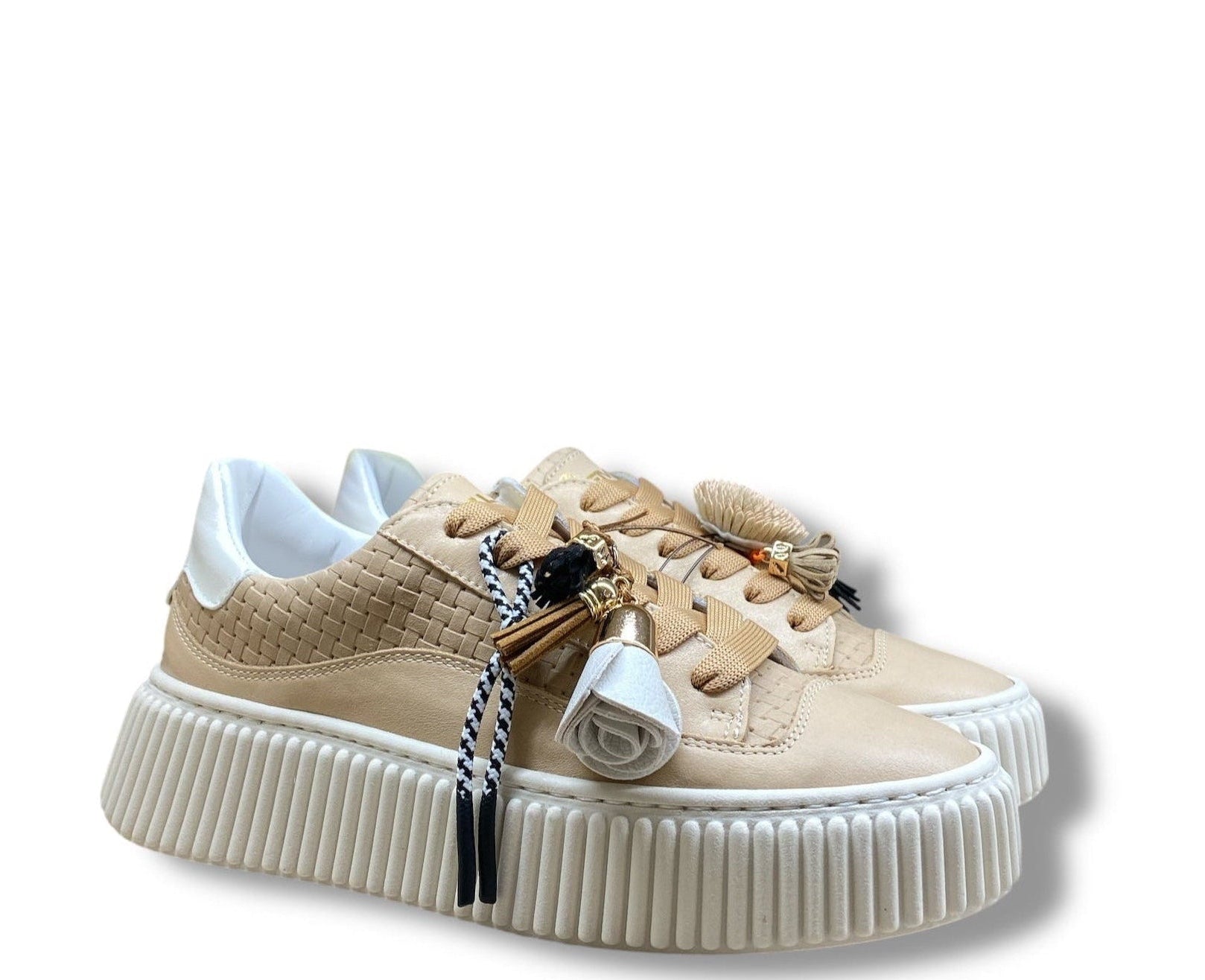 MÈLINÈ SNEAKERS PELLE SABBIA