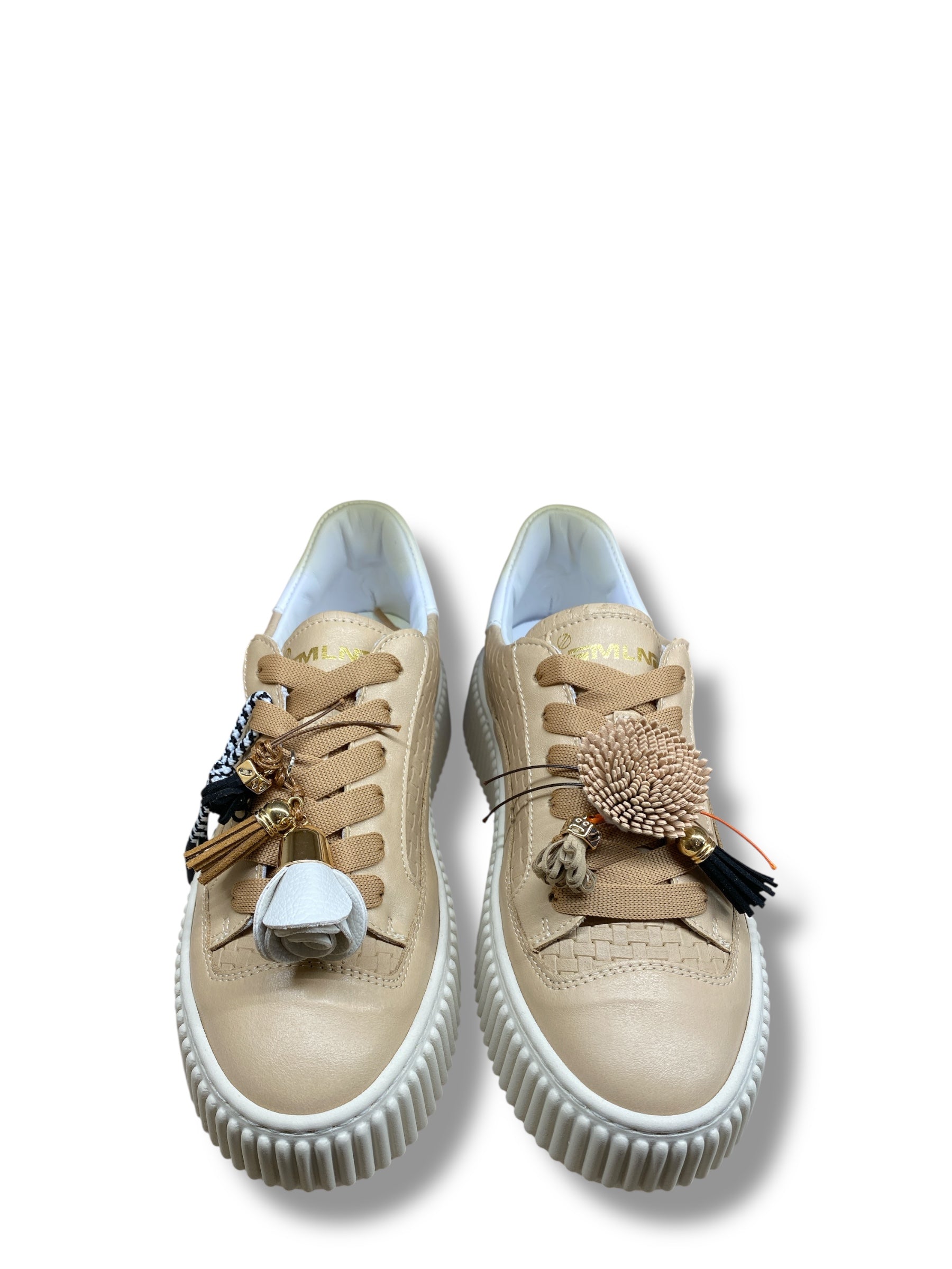 MÈLINÈ SNEAKERS PELLE SABBIA