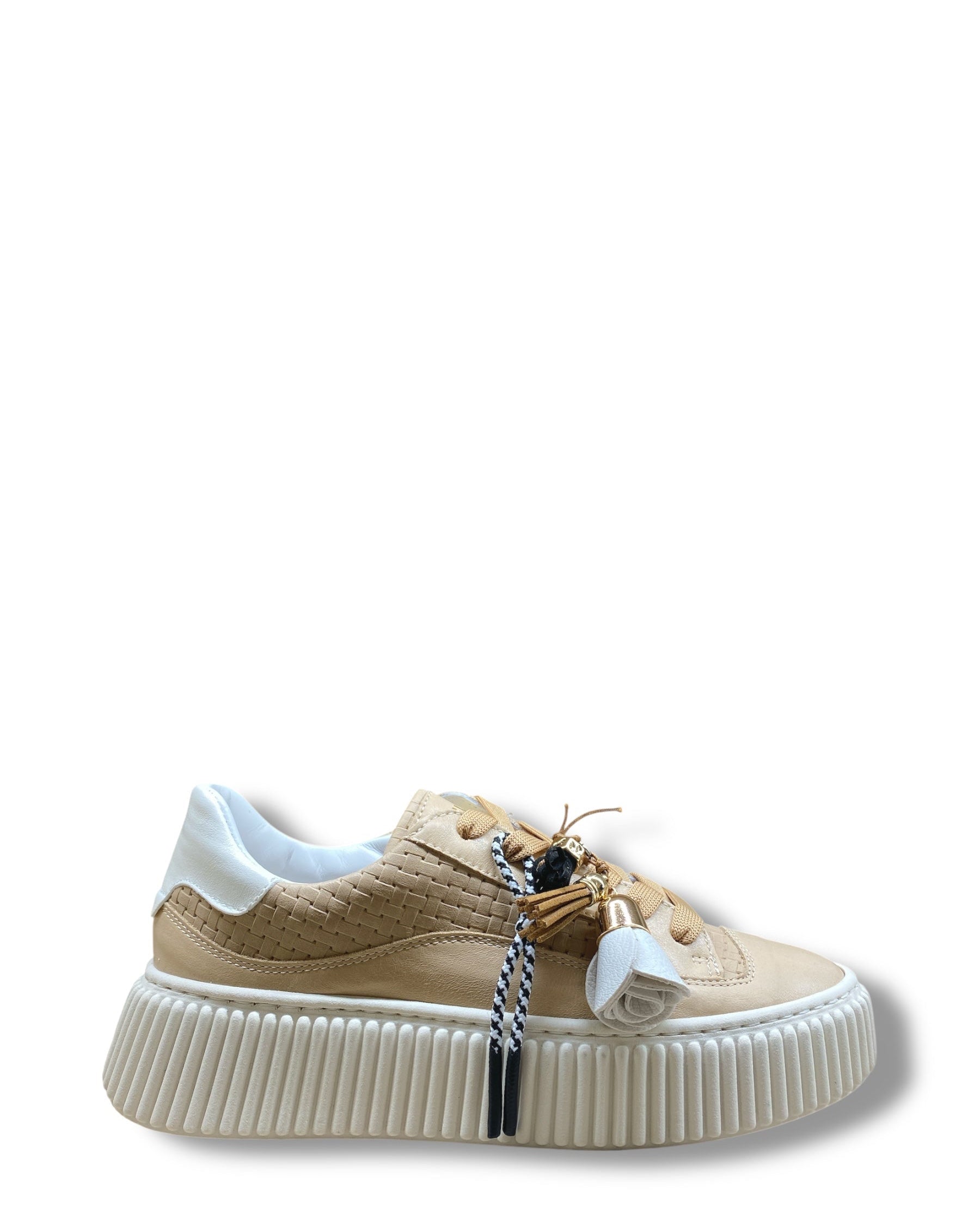 MÈLINÈ SNEAKERS PELLE SABBIA