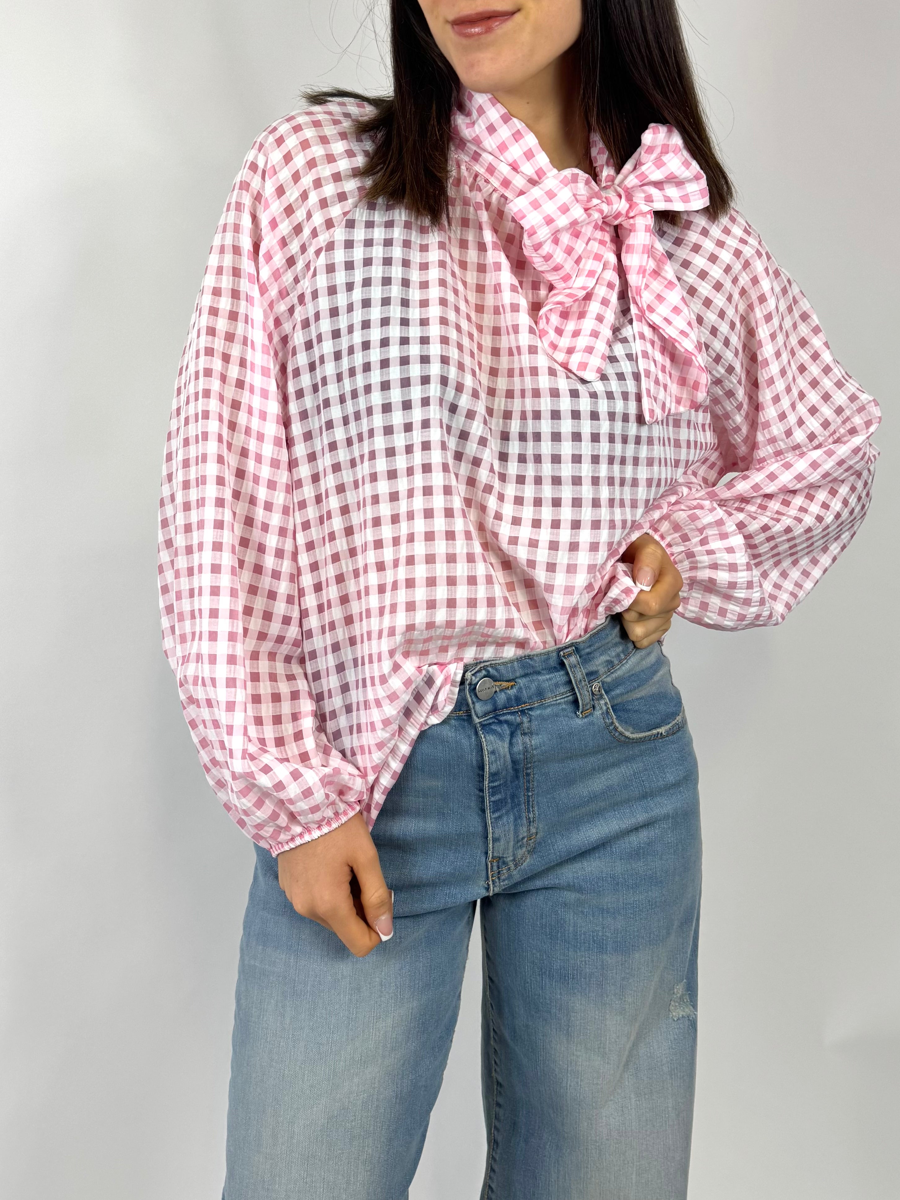 CECILE CAMICIA QUADRETTI ROSA