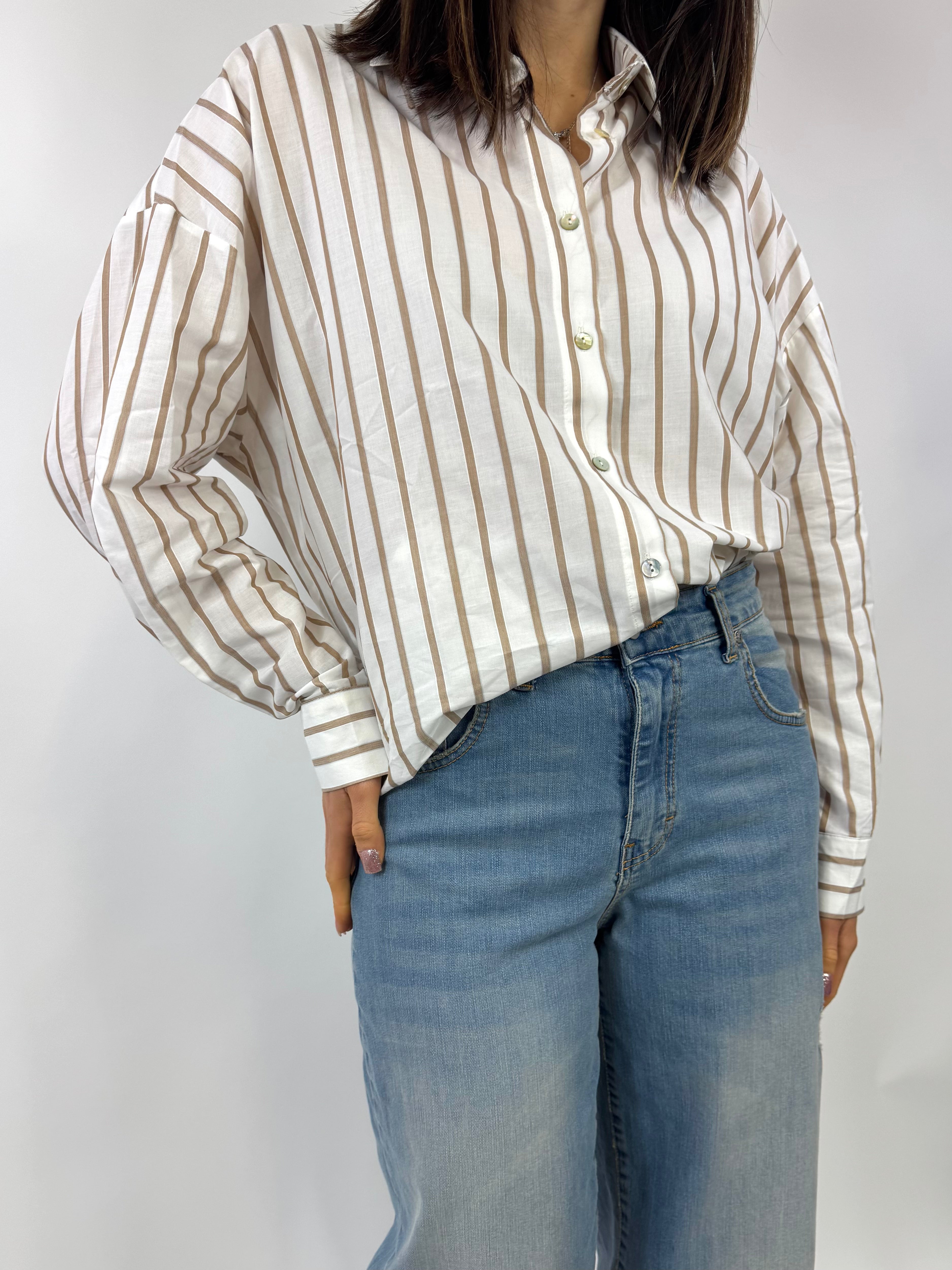 SUSY MIX CAMICIA GESSATA LATTE