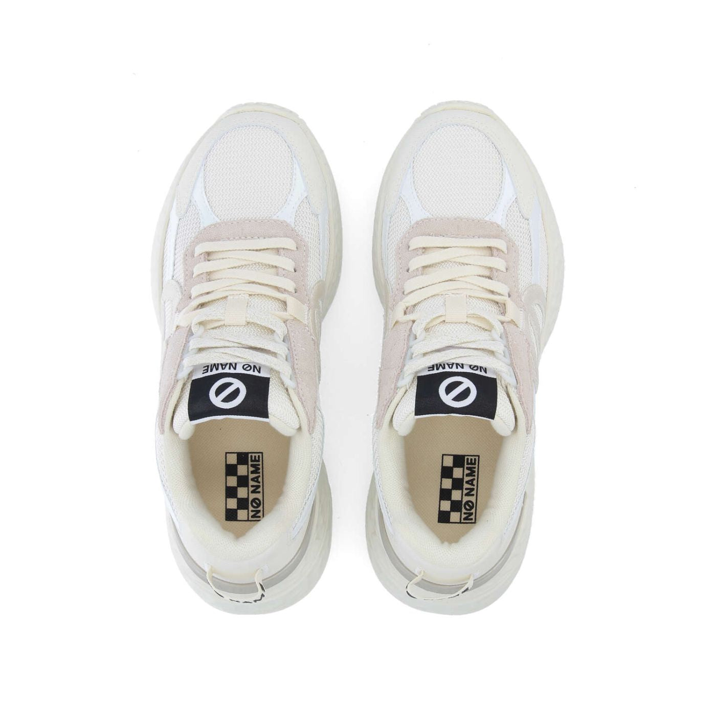 NO NAME SNEAKERS CARTER 2.0 RUNNER BIANCO SPORCO
