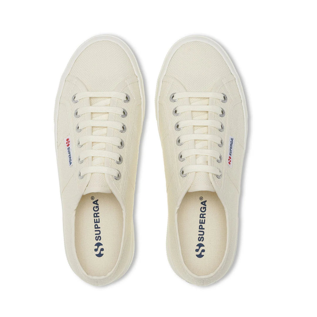 SUPERGA SNEAKERS COTU CLASSIC PLATFORM DONNA BEIGE NATURAL AVORIO