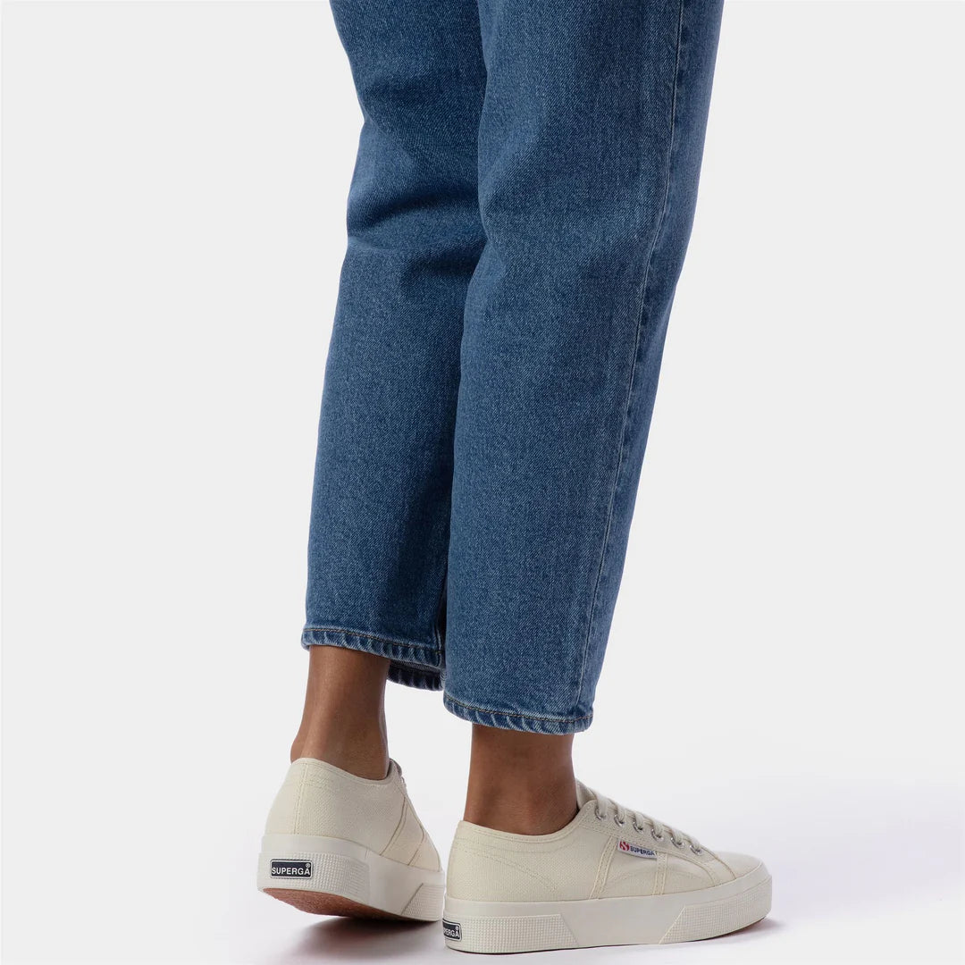 SUPERGA SNEAKERS COTU CLASSIC PLATFORM DONNA BEIGE NATURAL AVORIO