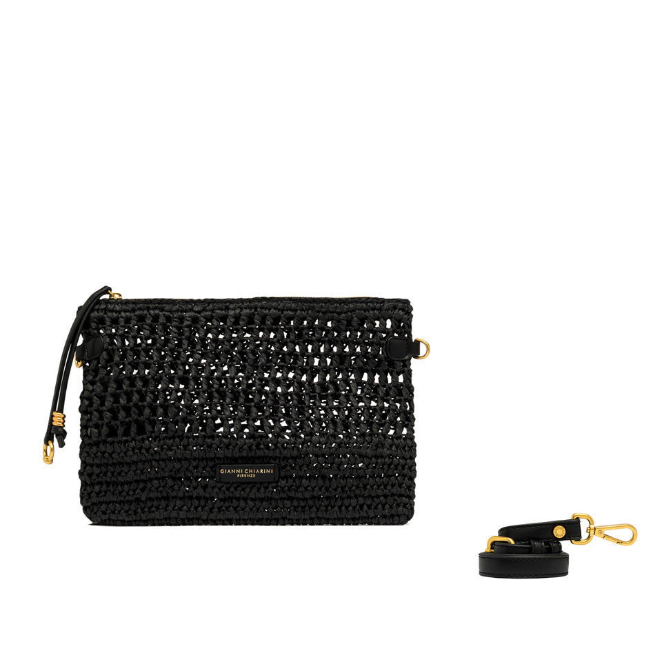 GIANNI CHIARINI POCHETTE NEFELI NERA