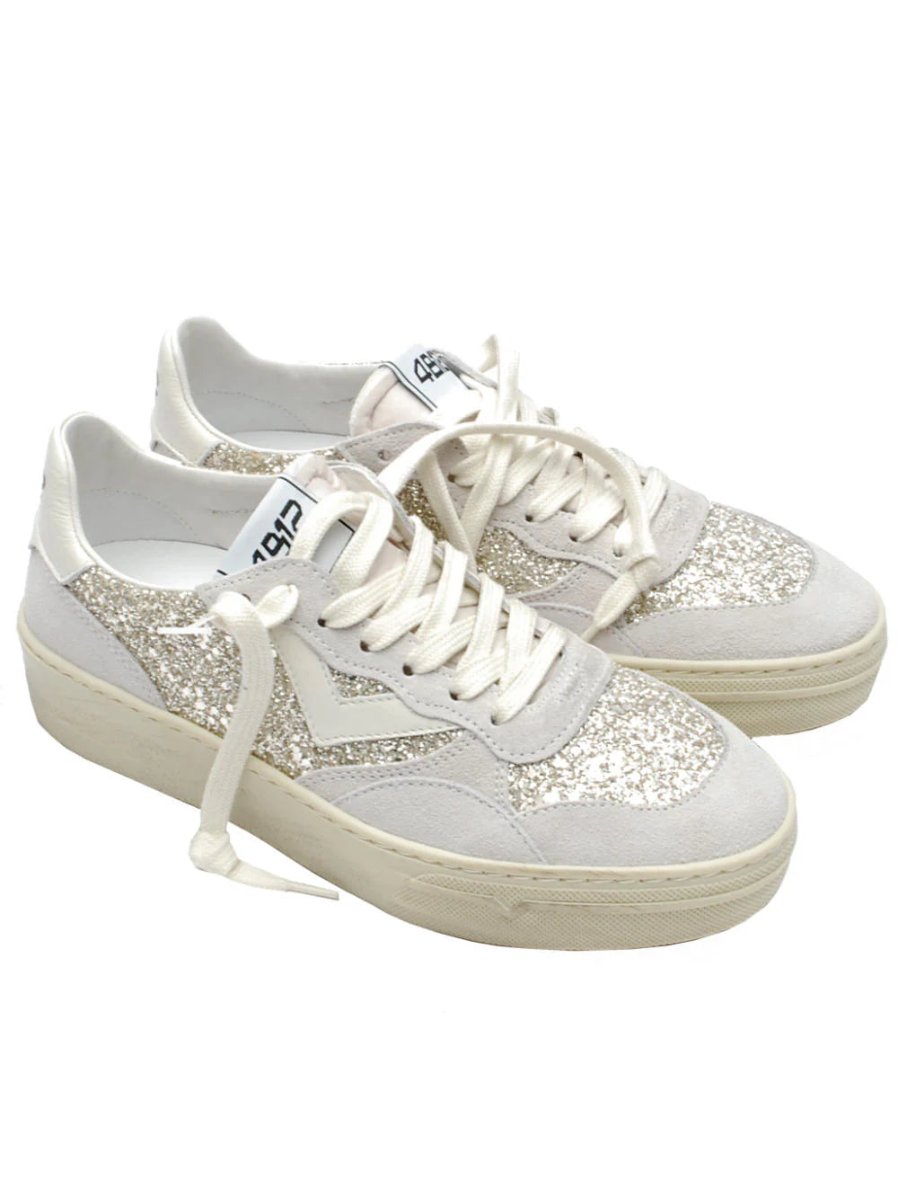 4B12 SNEAKERS HYPER GLITTER CHAMPAGNE