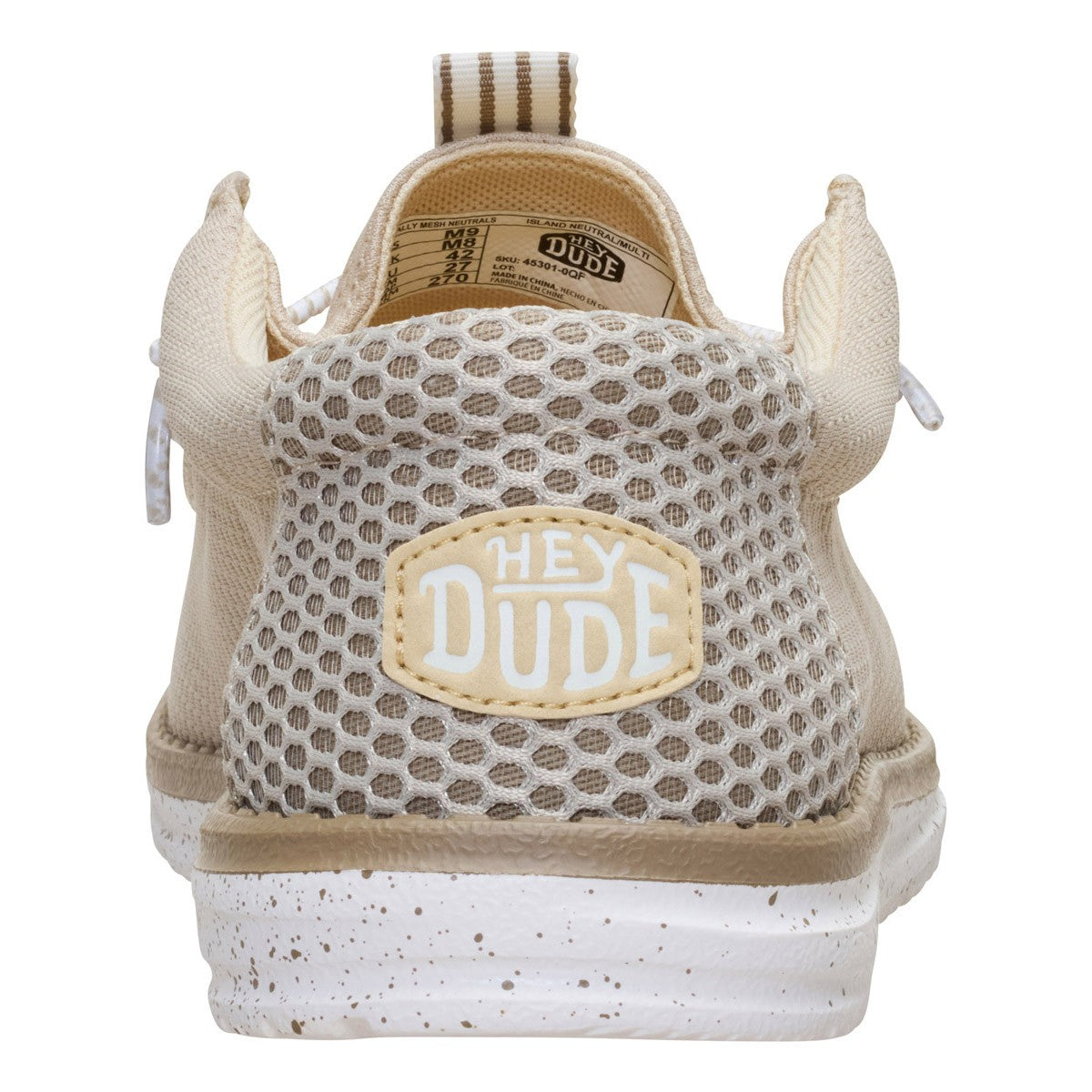 HEY DUDE WALLY MESH NEUTRALS ISLAND