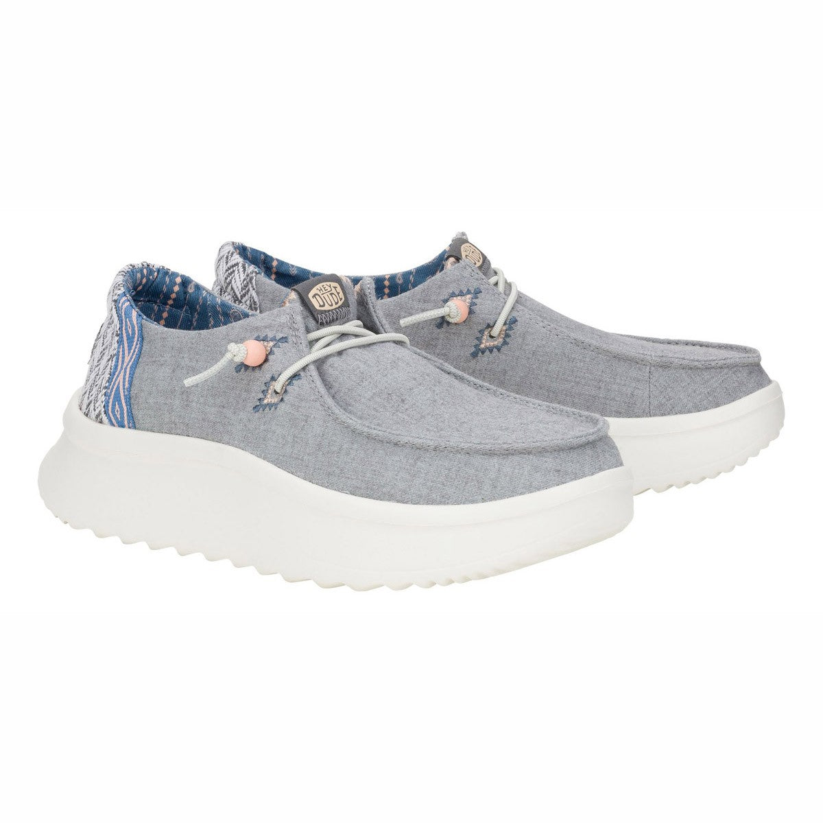 HEY DUDE WENDY PEAK CHAMBRAY GREY