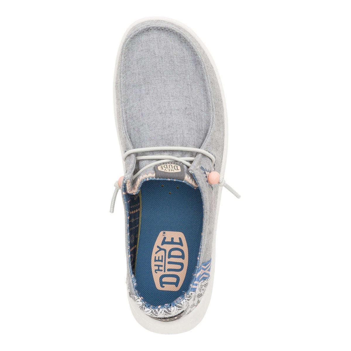 HEY DUDE WENDY PEAK CHAMBRAY GREY