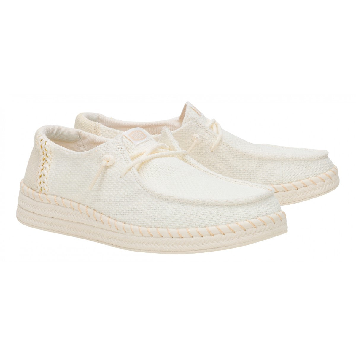 HEY DUDE WENDY ESPADRILLE WOVEN WHITE