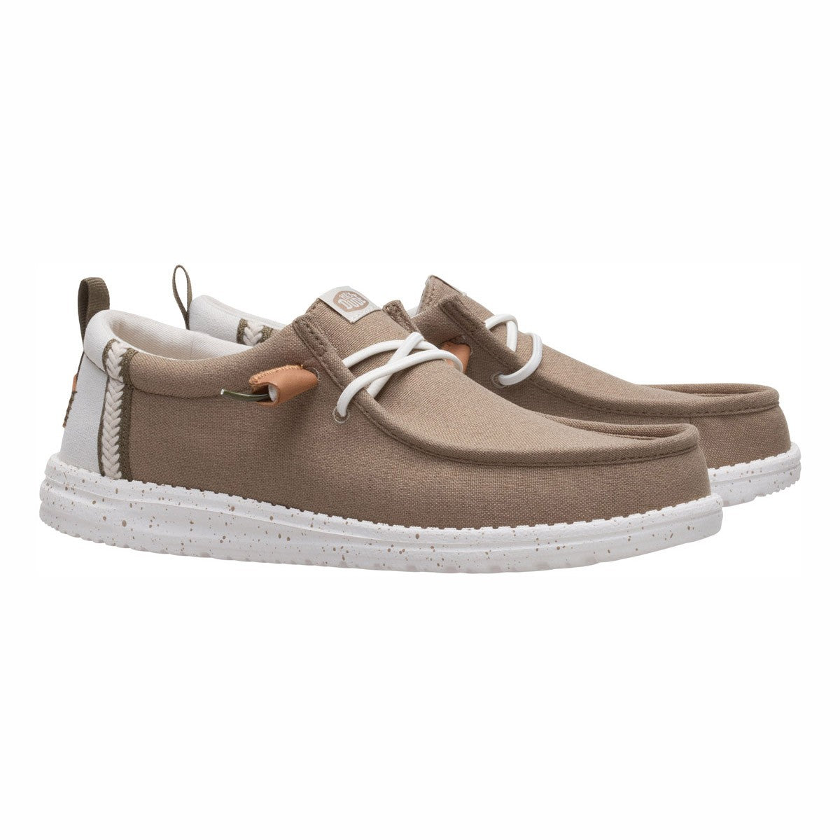 HEY DUDE WALLY SUMMER LINEN TIMBER SILVER