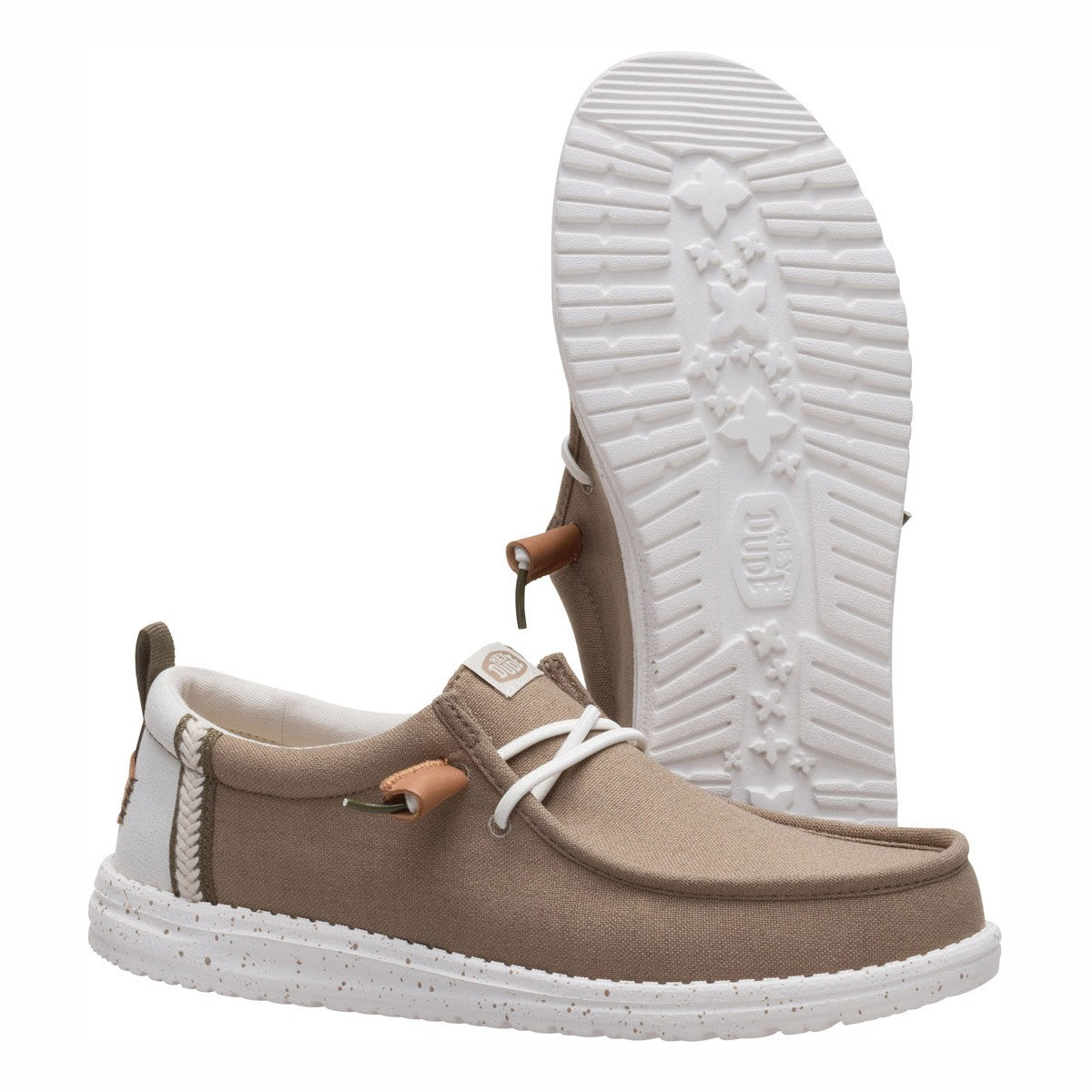 HEY DUDE WALLY SUMMER LINEN TIMBER SILVER