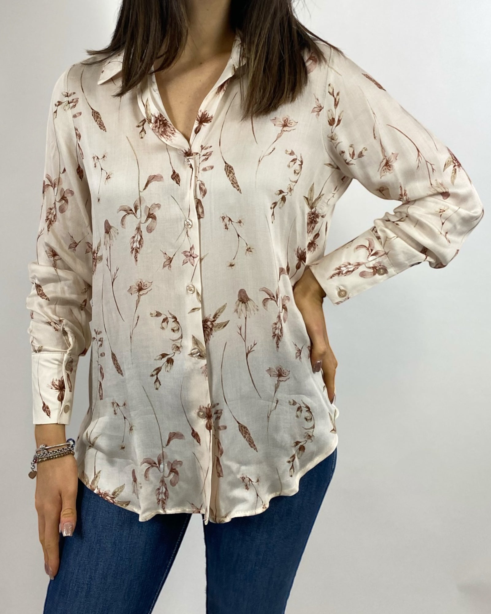 SUSY MIX CAMICIA LATTE FANTASIA FLOREALE
