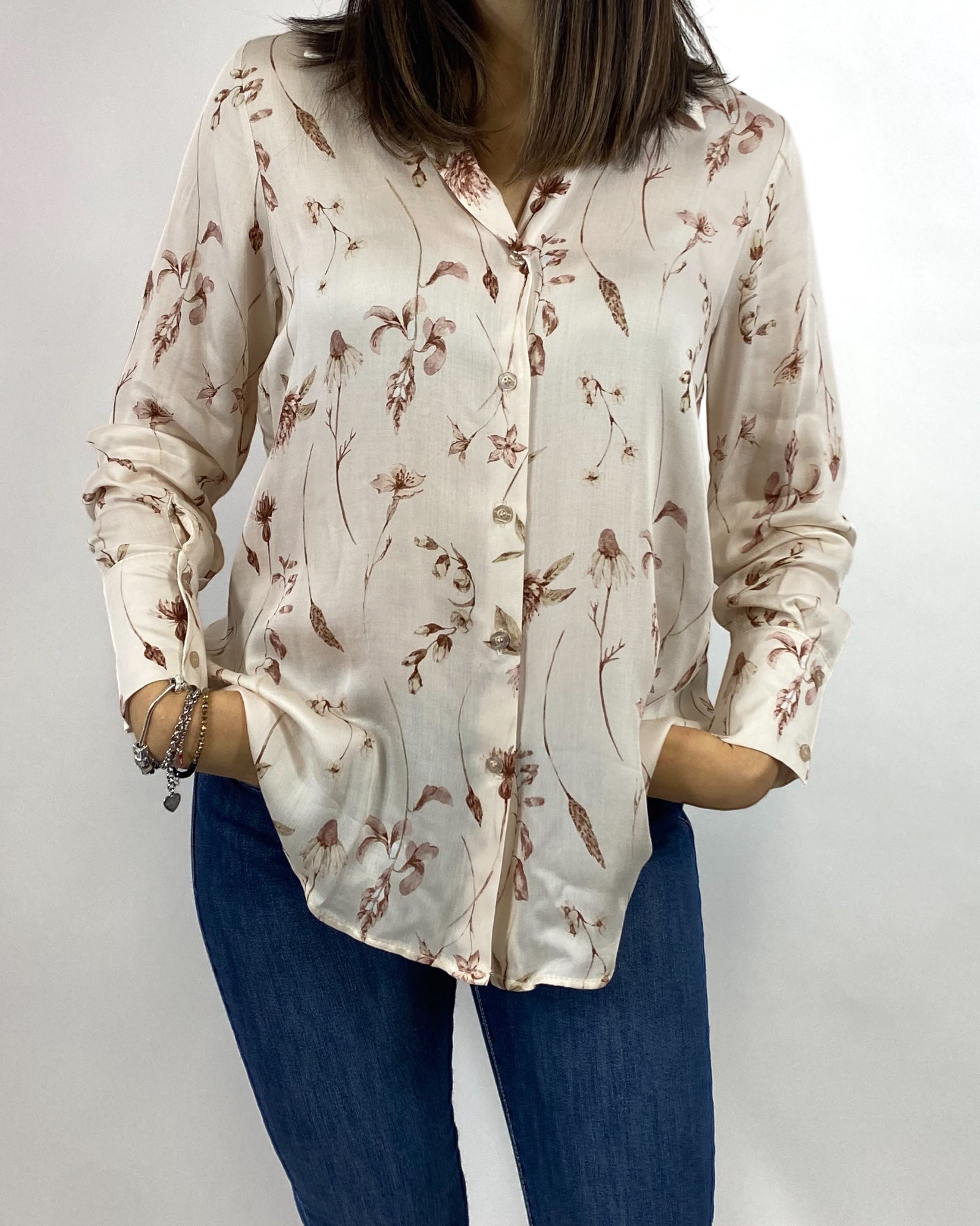 SUSY MIX CAMICIA LATTE FANTASIA FLOREALE
