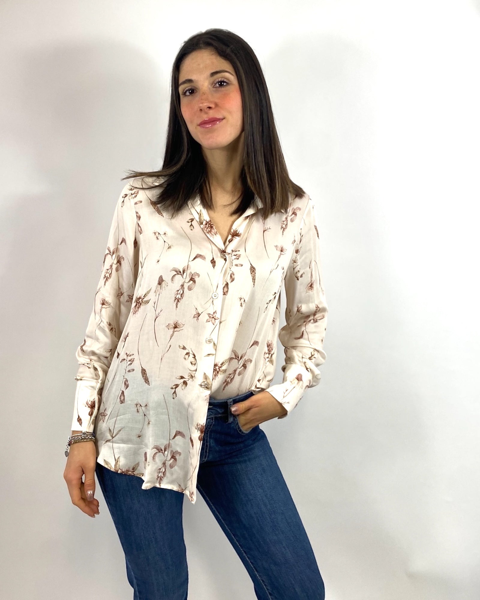 SUSY MIX CAMICIA LATTE FANTASIA FLOREALE
