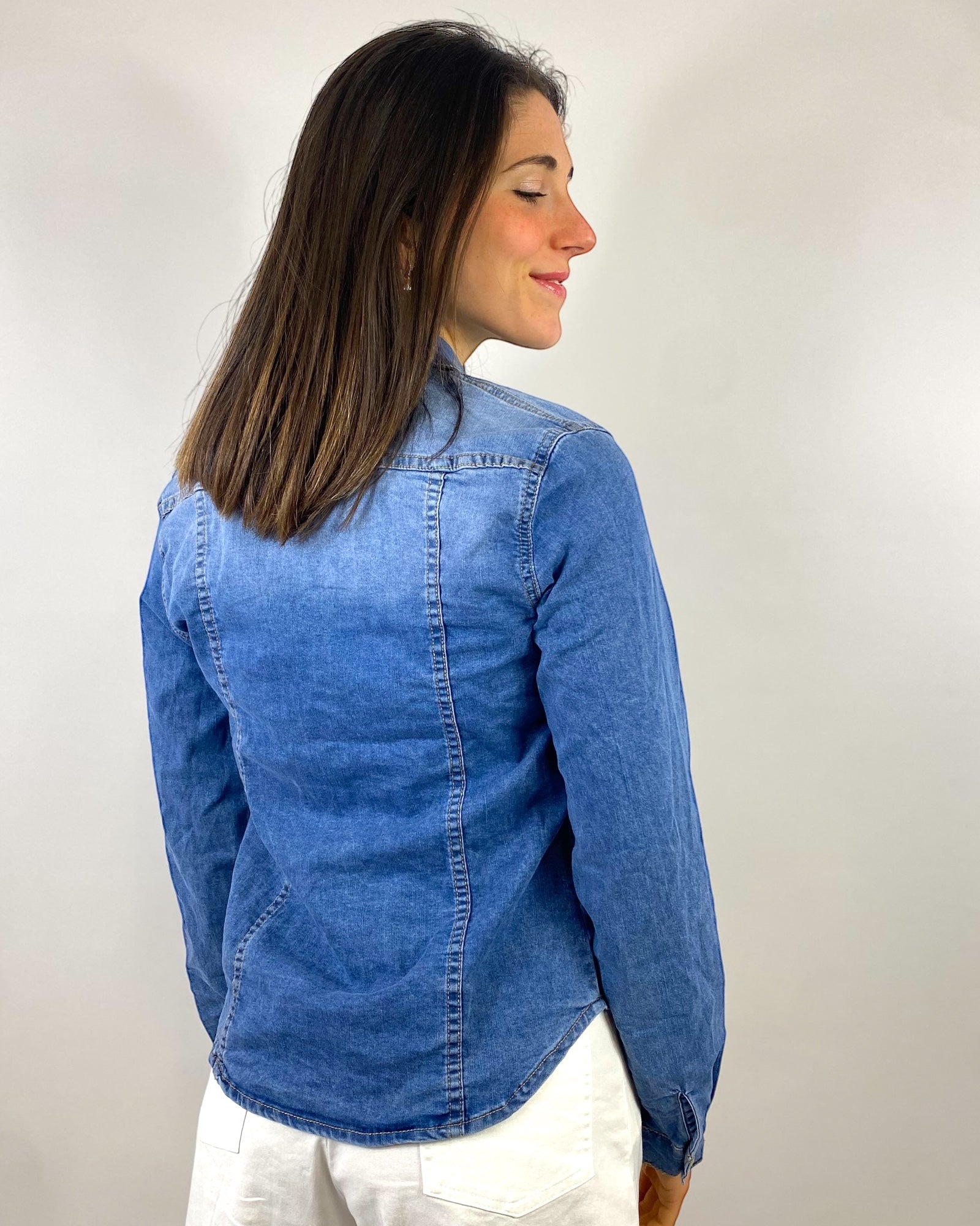 CECILE CAMICIA DENIM SLIM
